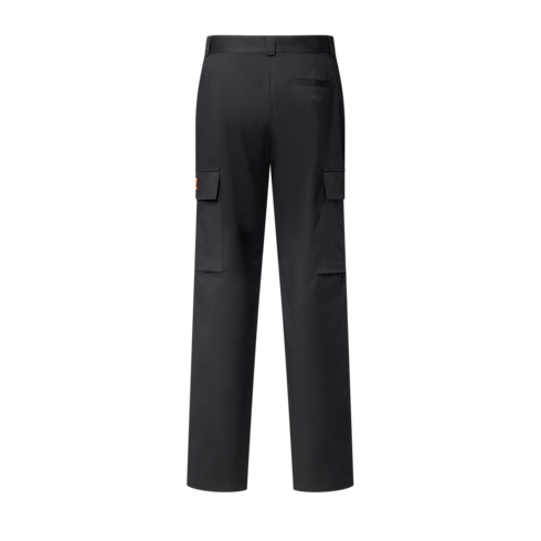 Pantaloni cargo con firma back view