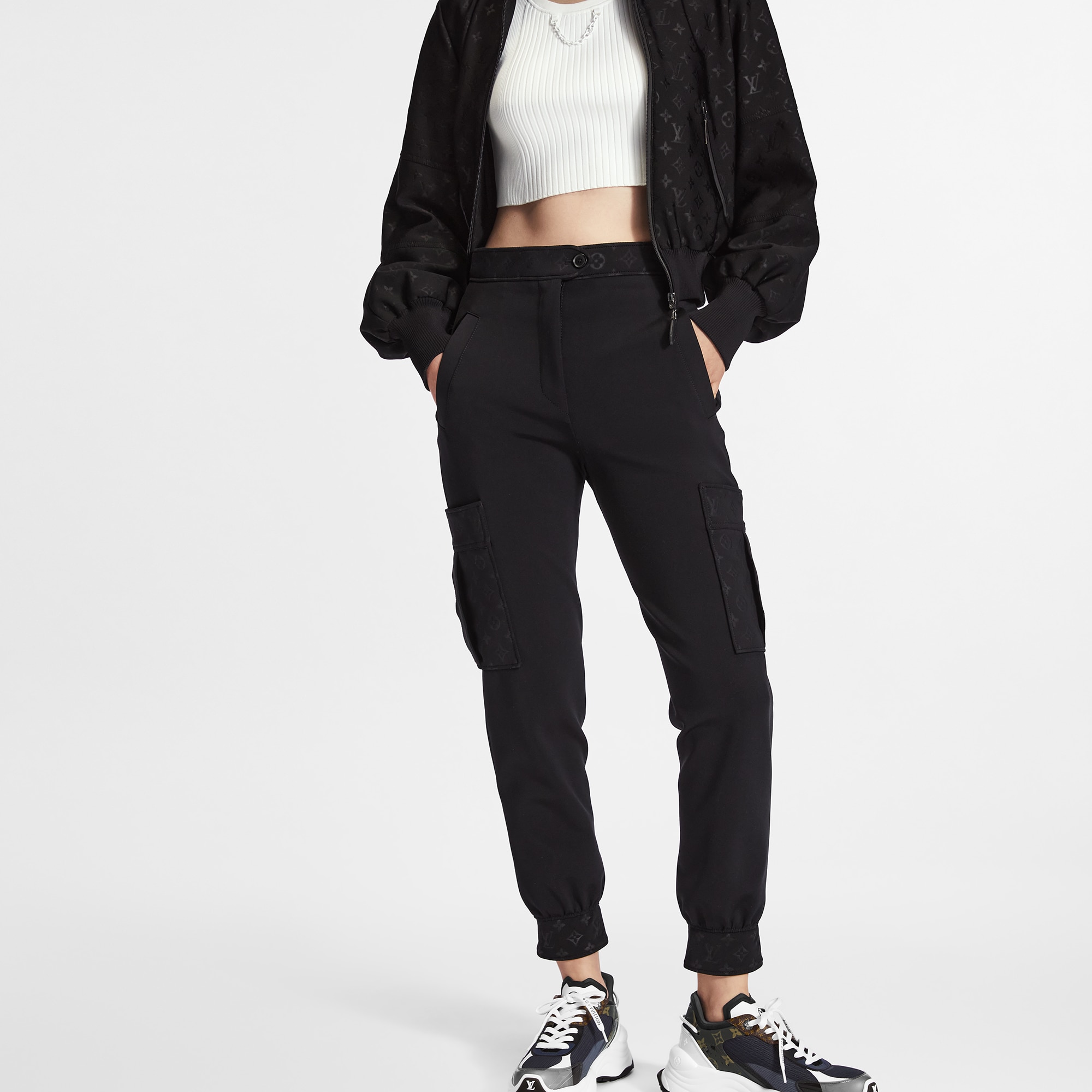 Pantaloni cargo con motivo Monogram  Donna Abbigliamento Pantaloni | LOUIS VUITTON (Zoom prodotto)