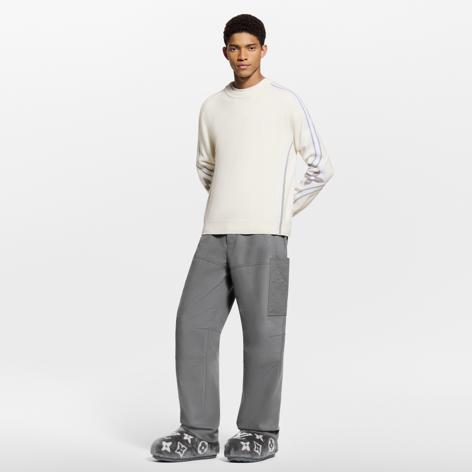 Pantaloni cargo in misto cachemire  Uomo Abbigliamento Pantaloni | LOUIS VUITTON (Zoom prodotto)