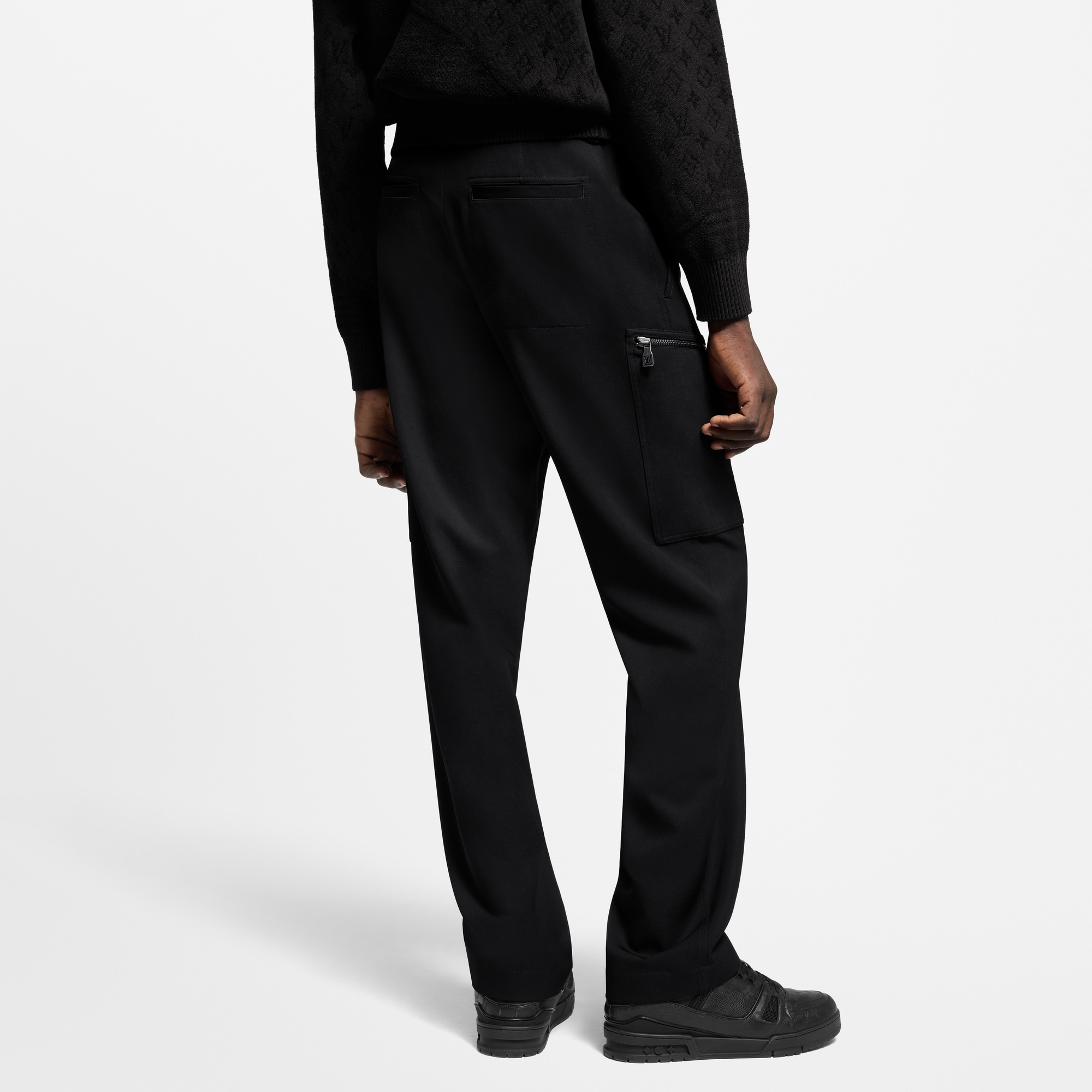 Pantaloni cargo sartoriali in lana  Uomo Abbigliamento Pantaloni | LOUIS VUITTON (Zoom prodotto)