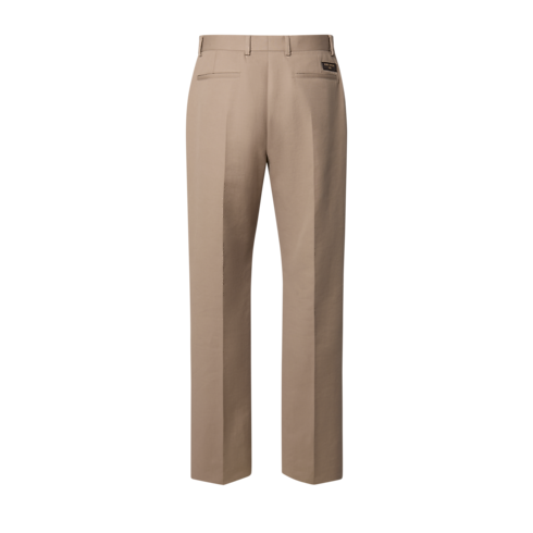 Pantaloni chino a sigaretta in misto cotone e cachemire back view