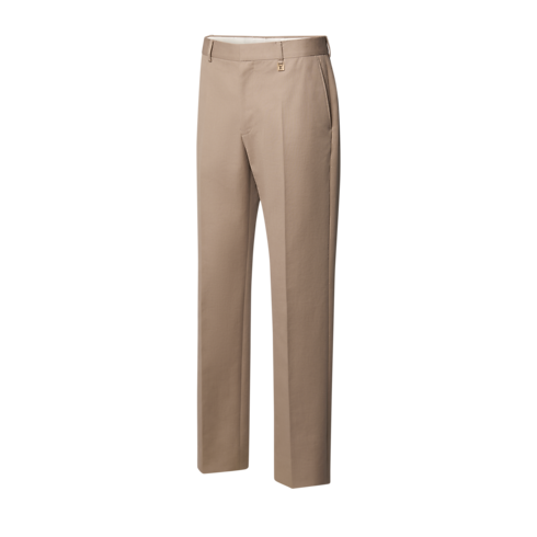 Pantaloni chino a sigaretta in misto cotone e cachemire side view