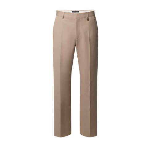 Pantaloni chino a sigaretta in misto cotone e cachemire front view