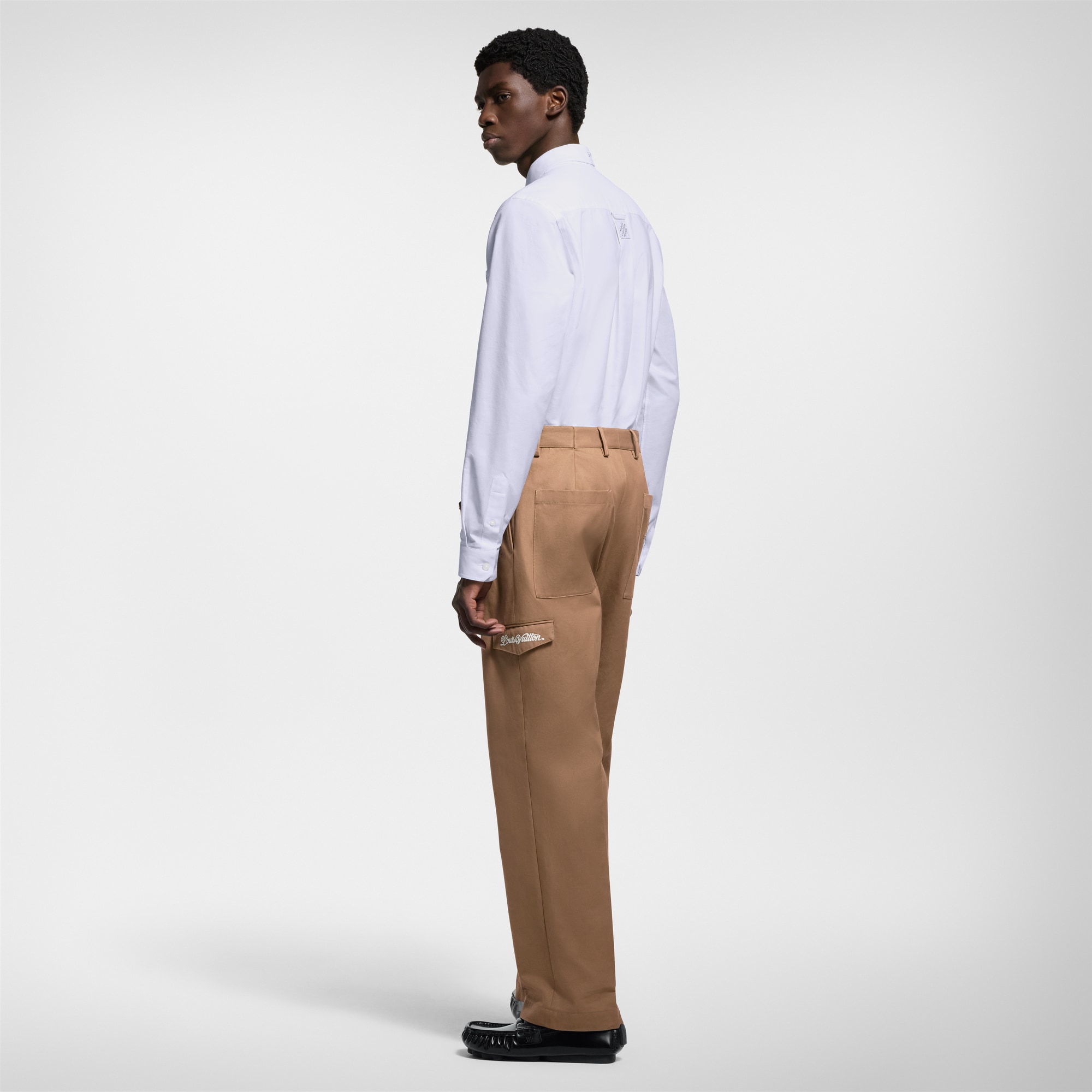 Pantaloni chino con firma  Uomo Abbigliamento Pantaloni | LOUIS VUITTON (Zoom prodotto)