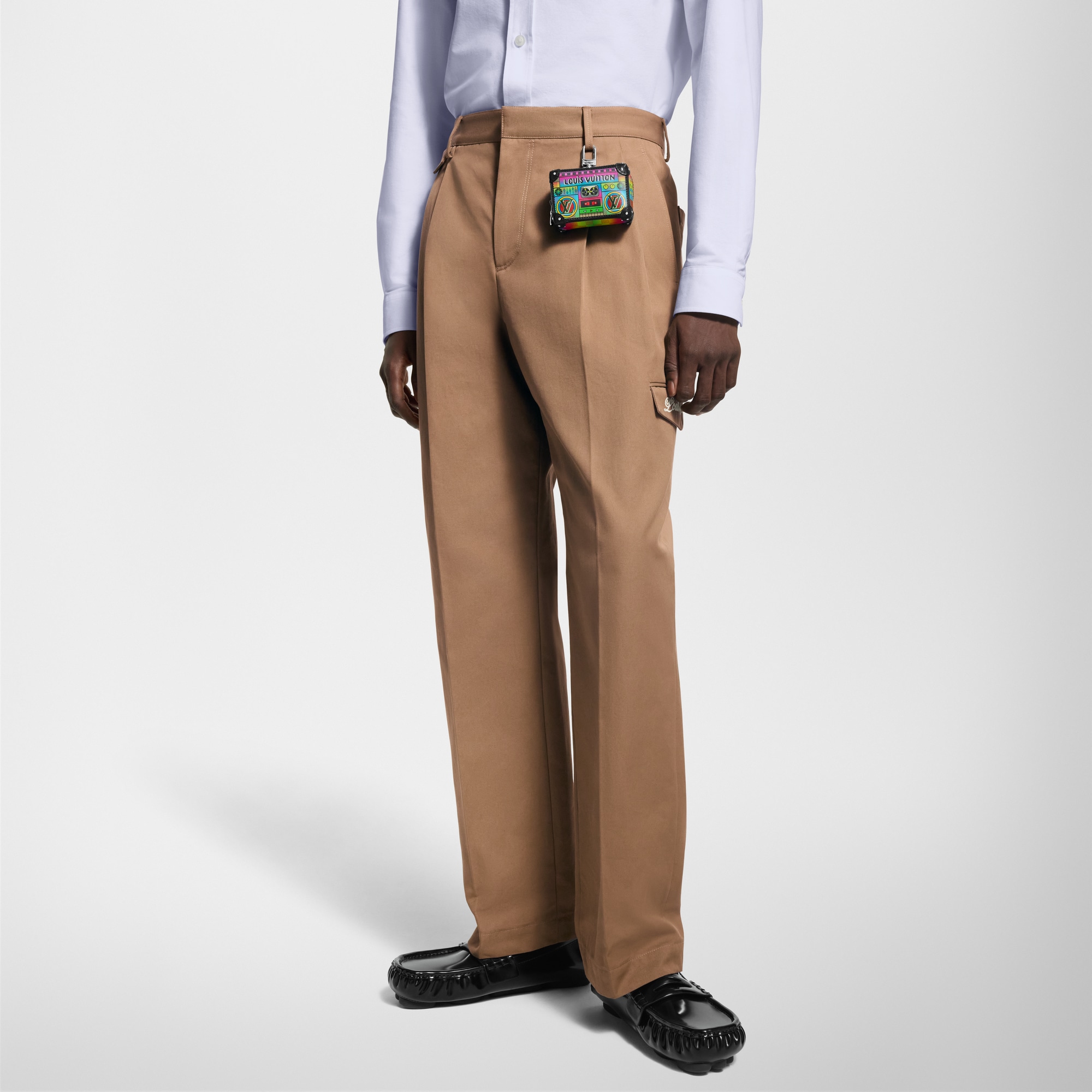 Pantaloni chino con firma  Uomo Abbigliamento Pantaloni | LOUIS VUITTON (Zoom prodotto)