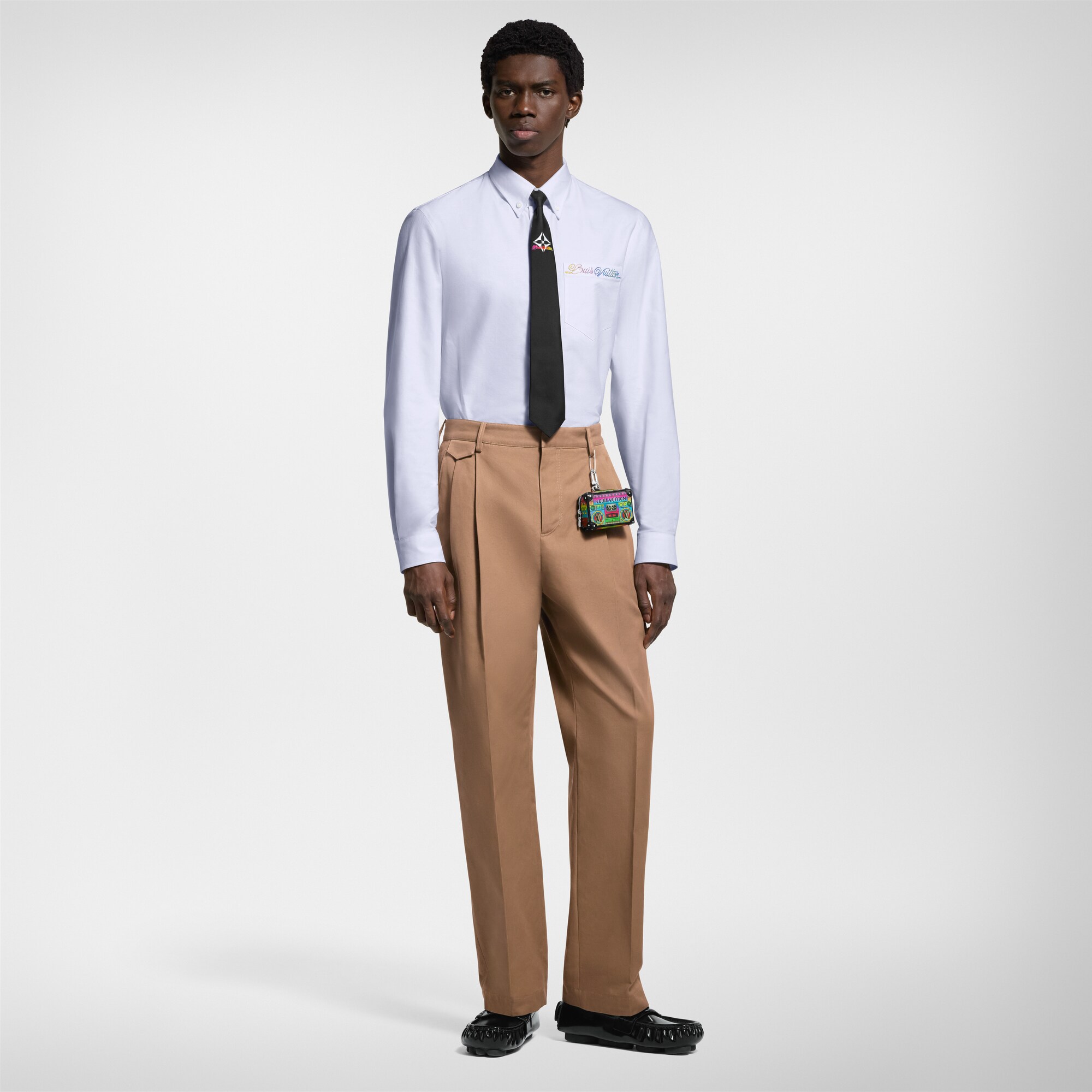 Pantaloni chino con firma  Uomo Abbigliamento Pantaloni | LOUIS VUITTON (Zoom prodotto)