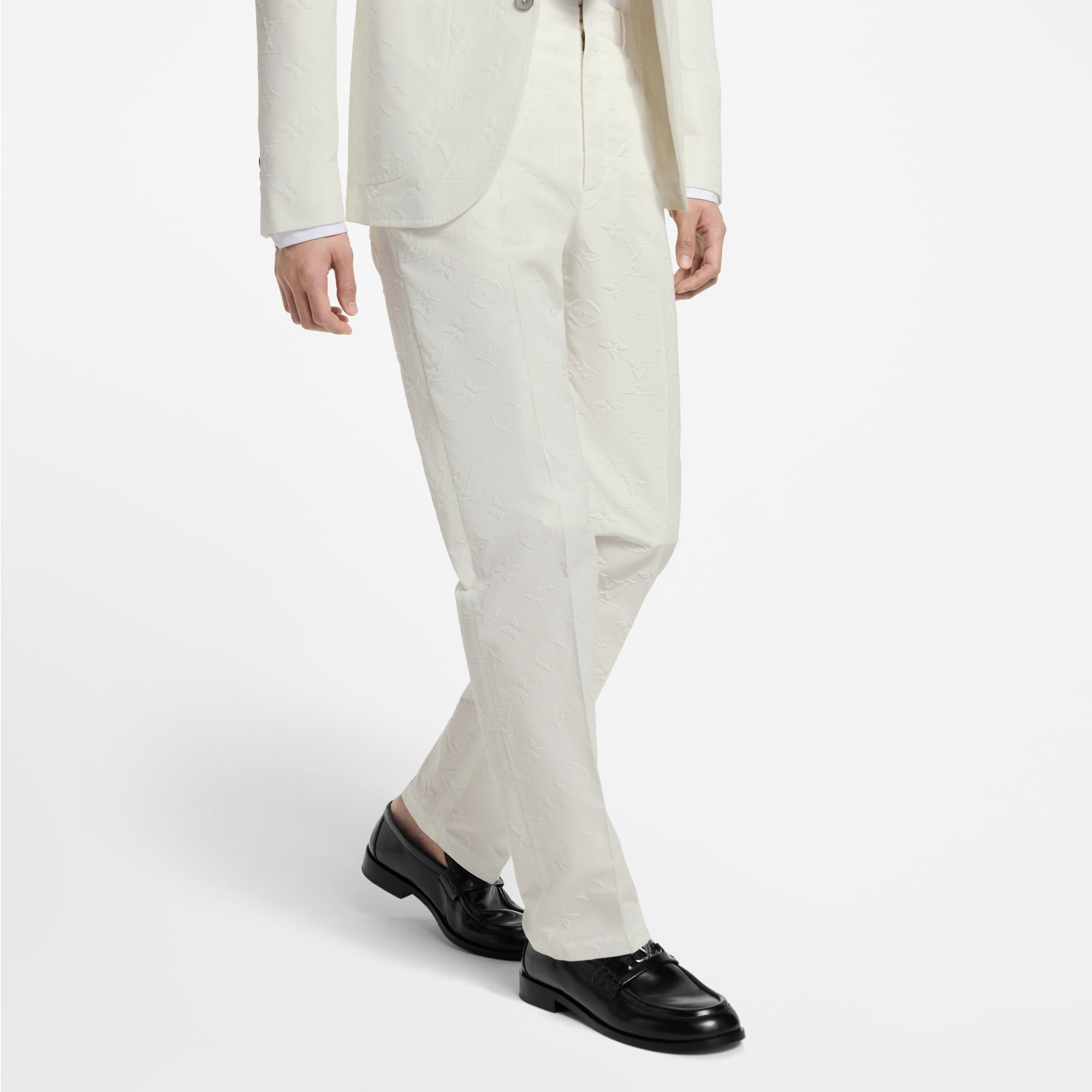Pantaloni chino con motivo Monogram  Uomo Abbigliamento Pantaloni | LOUIS VUITTON (Zoom prodotto)