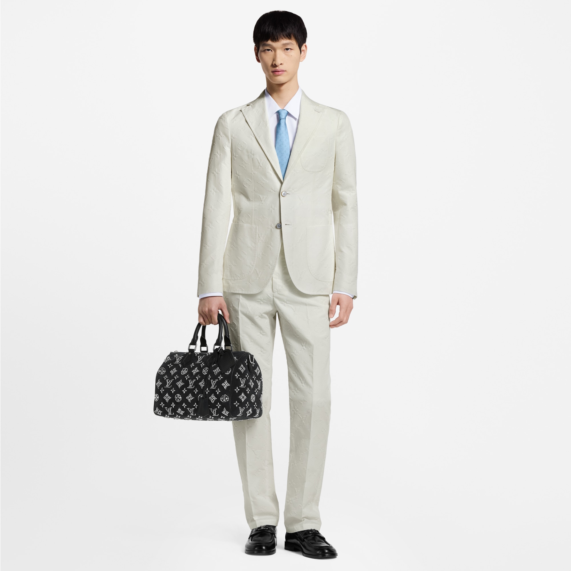 Pantaloni chino con motivo Monogram  Uomo Abbigliamento Pantaloni | LOUIS VUITTON (Zoom prodotto)