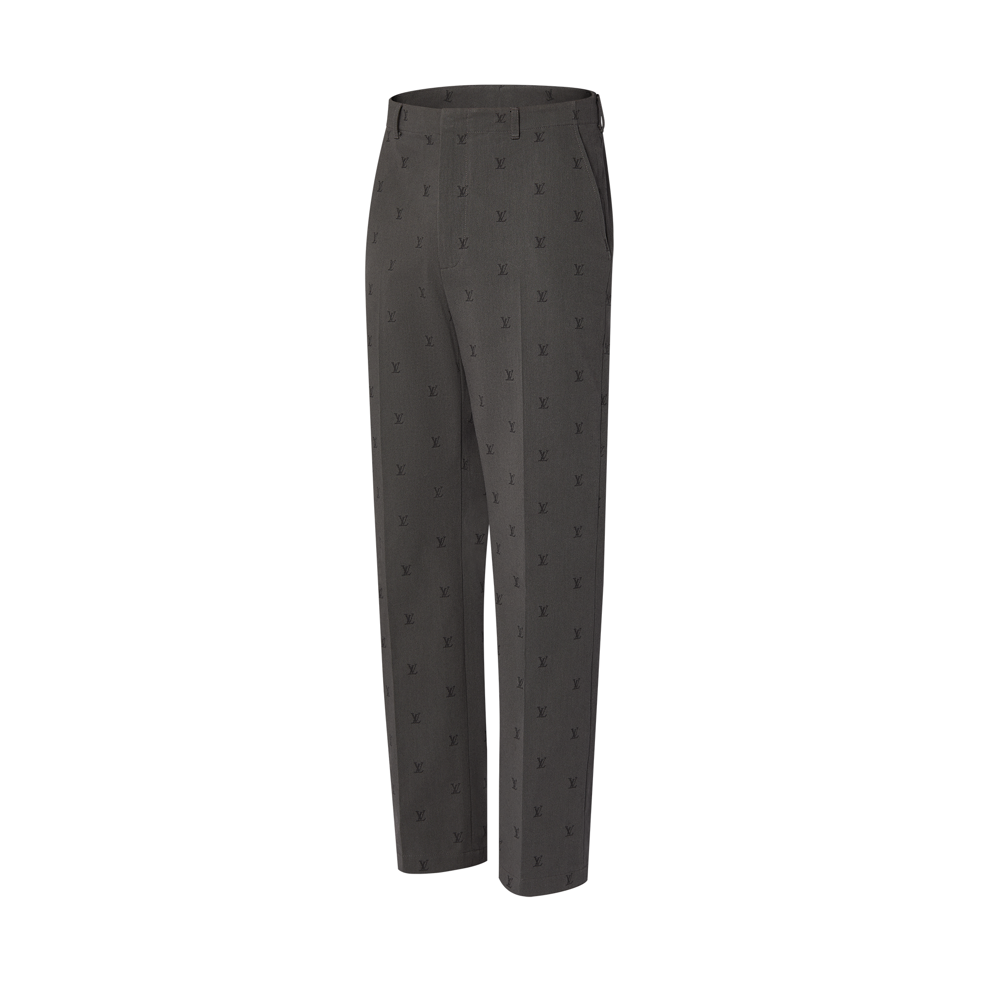 Pantaloni classici in cotone con firme LV Blason in trama jacquard  Uomo Abbigliamento Pantaloni | LOUIS VUITTON (Zoom prodotto)