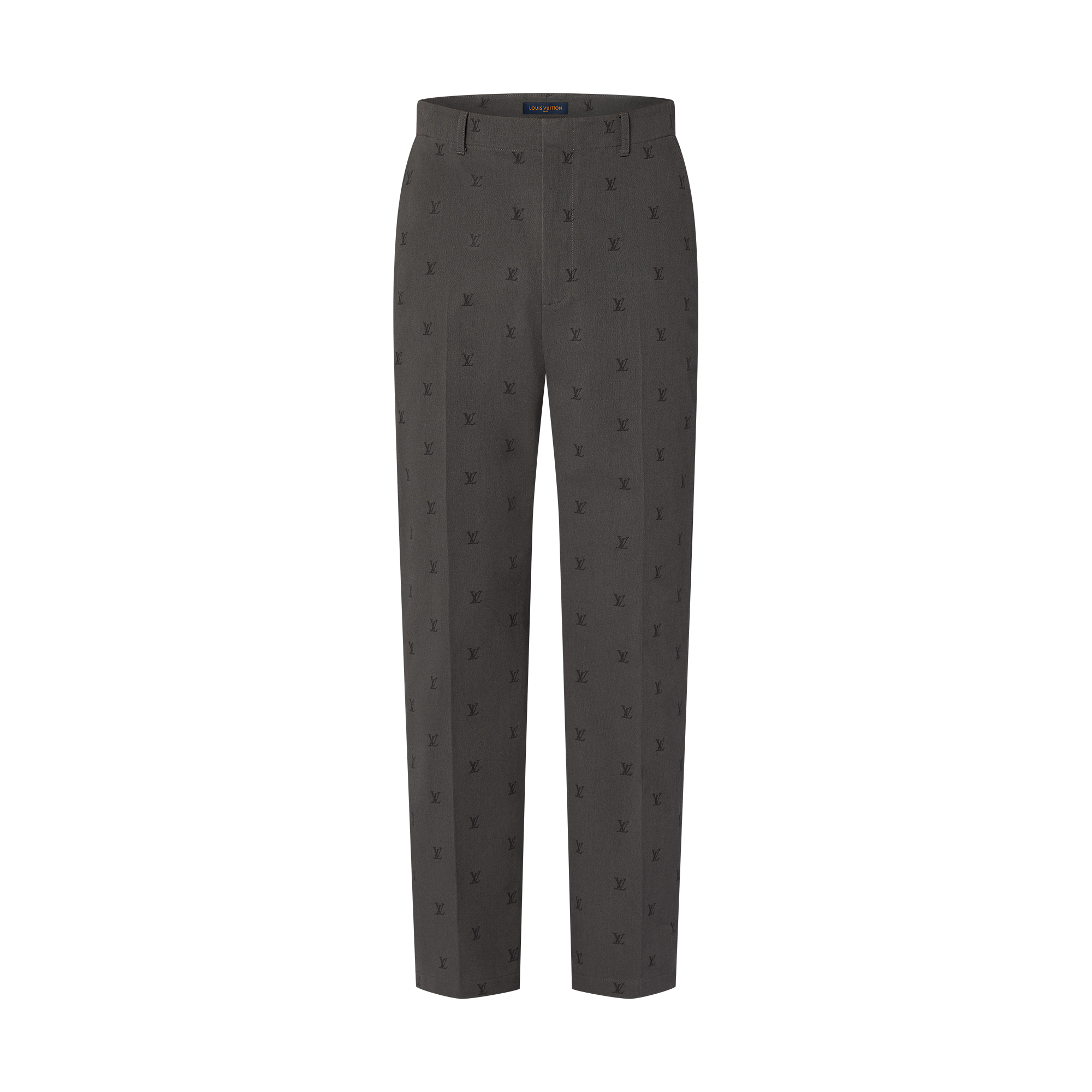 Pantaloni classici in cotone con firme LV Blason in trama jacquard  Uomo Abbigliamento Pantaloni | LOUIS VUITTON (Zoom prodotto)