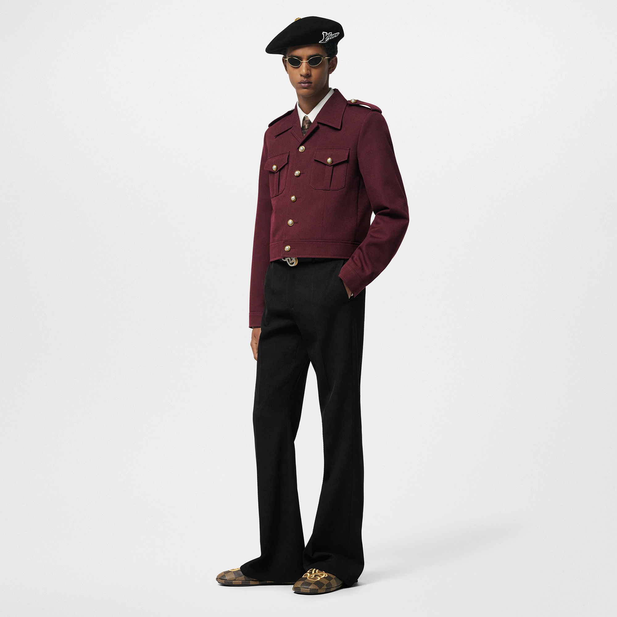 Pantaloni classici svasati in lana  Uomo Abbigliamento Pantaloni | LOUIS VUITTON (Zoom prodotto)