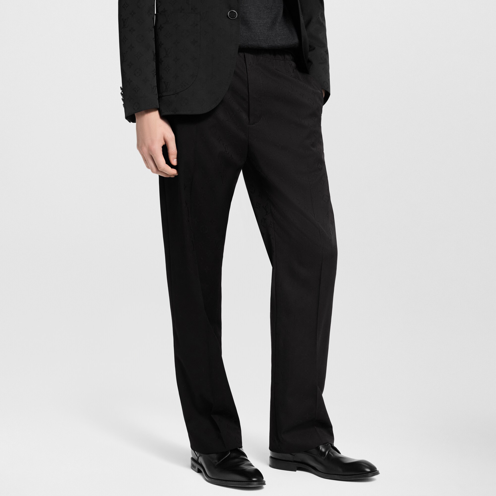 Pantaloni con coulisse e motivo Monogram  Uomo Abbigliamento Pantaloni | LOUIS VUITTON (Zoom prodotto)