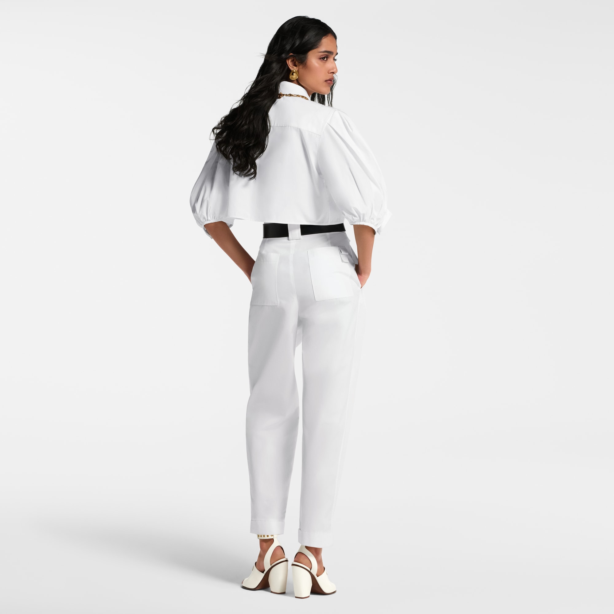 Pantaloni con gamba ampia e pince  Donna Abbigliamento Pantaloni | LOUIS VUITTON (Zoom prodotto)