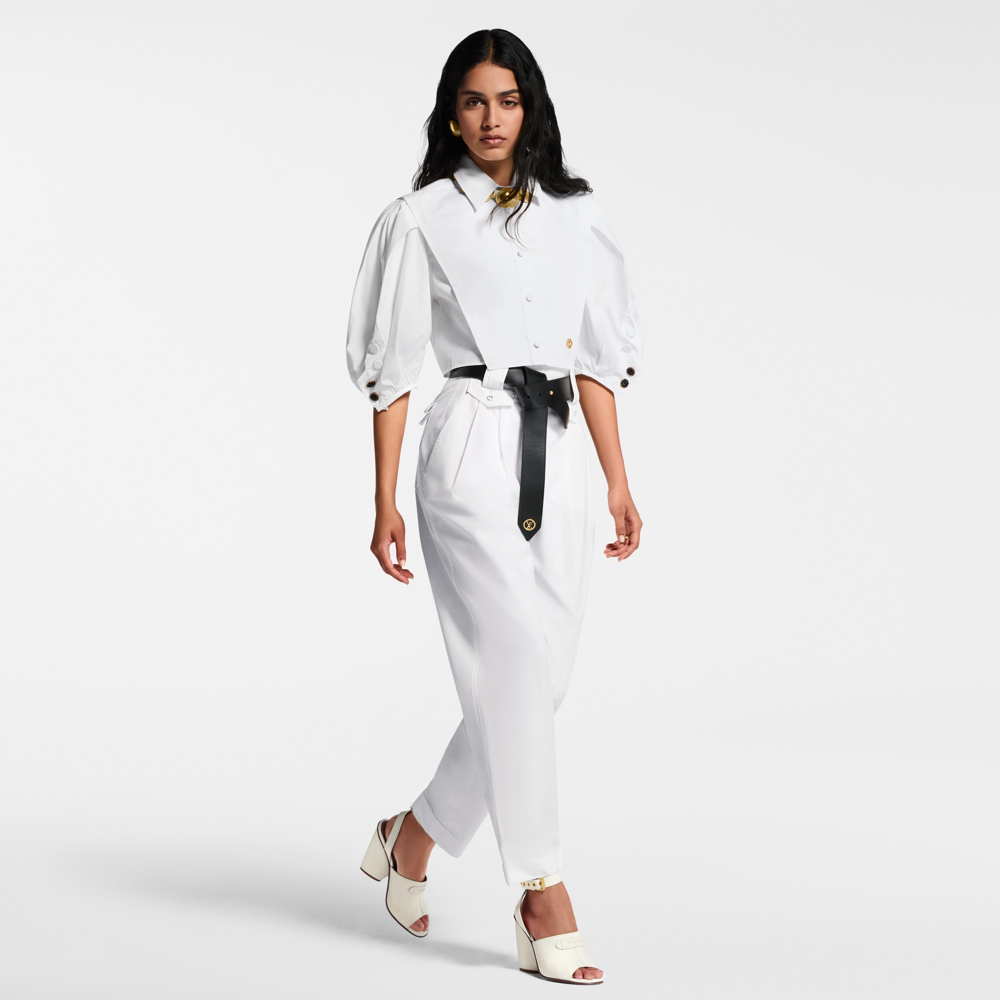 Pantaloni con gamba ampia e pince  Donna Abbigliamento Pantaloni | LOUIS VUITTON (Zoom prodotto)