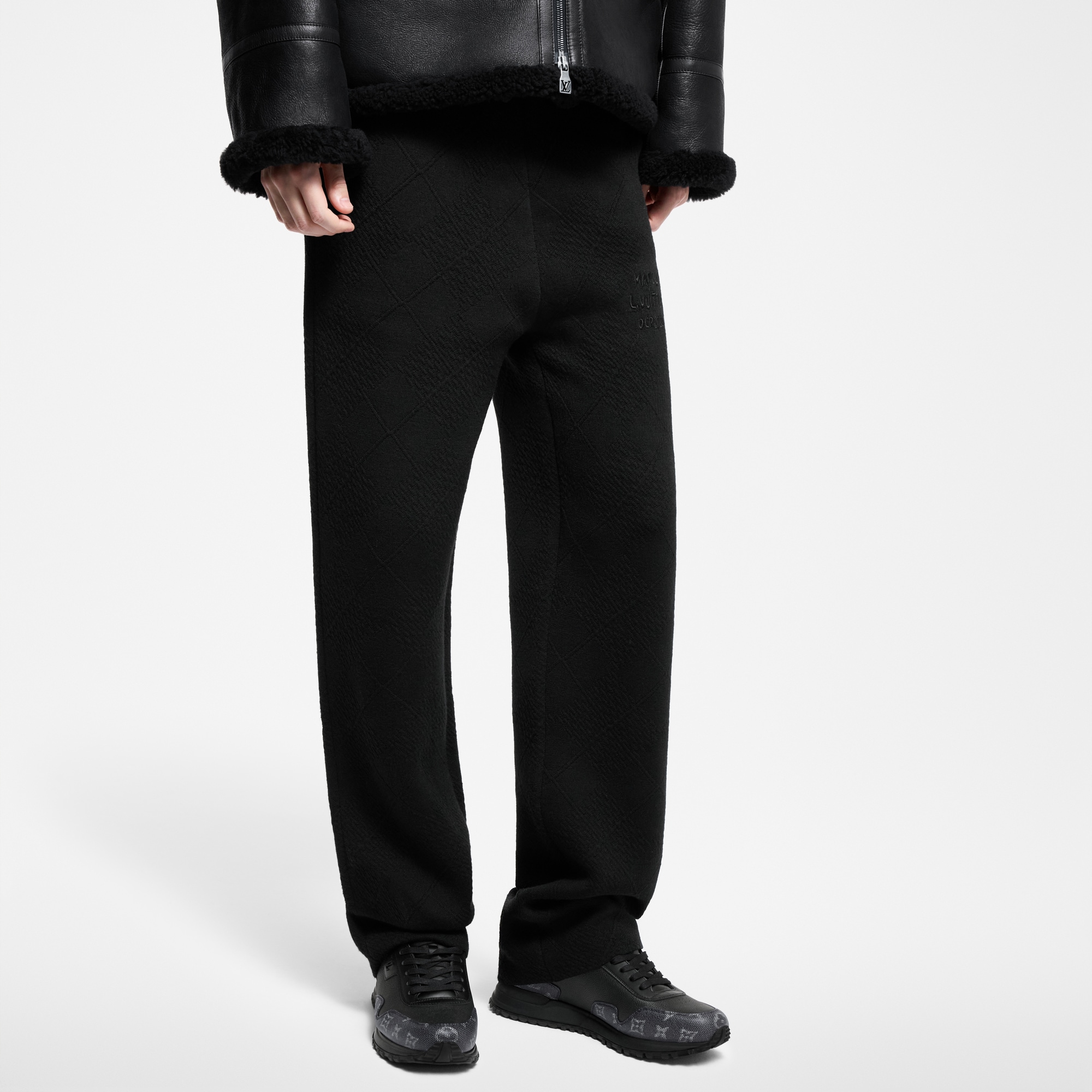 Pantaloni da jogging in maglia di misto lana testurizzata  Uomo Abbigliamento Tutti i Capi di Abbigliamento | LOUIS VUITTON (Zoom prodotto)