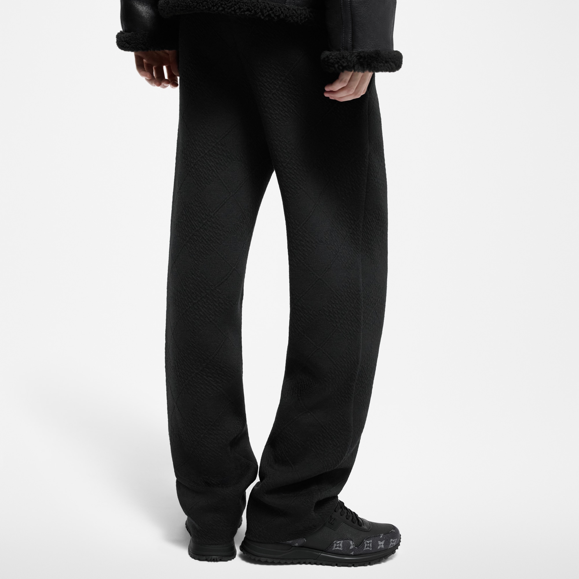 Pantaloni da jogging in maglia di misto lana testurizzata  Uomo Abbigliamento Tutti i Capi di Abbigliamento | LOUIS VUITTON (Zoom prodotto)
