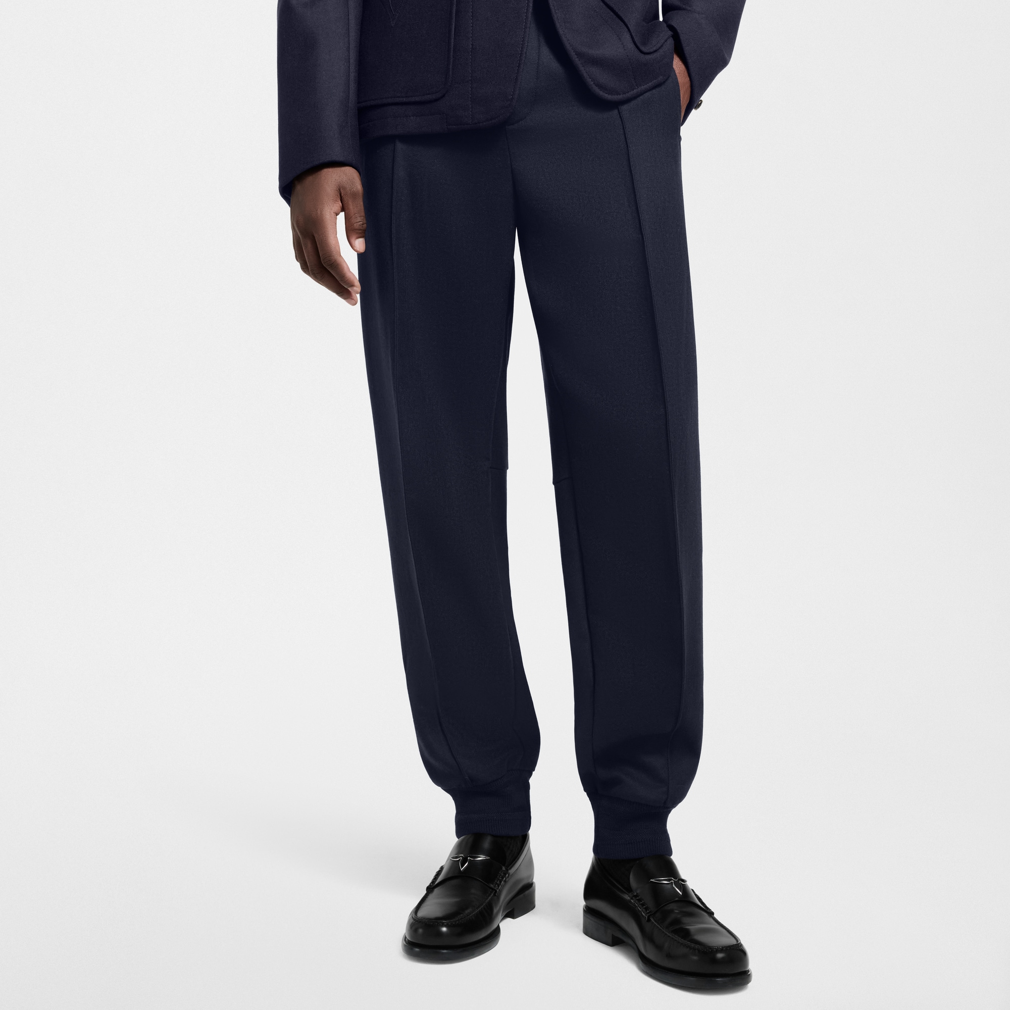 Pantaloni da jogging in misto lana e seta  Uomo Abbigliamento Pantaloni | LOUIS VUITTON (Zoom prodotto)