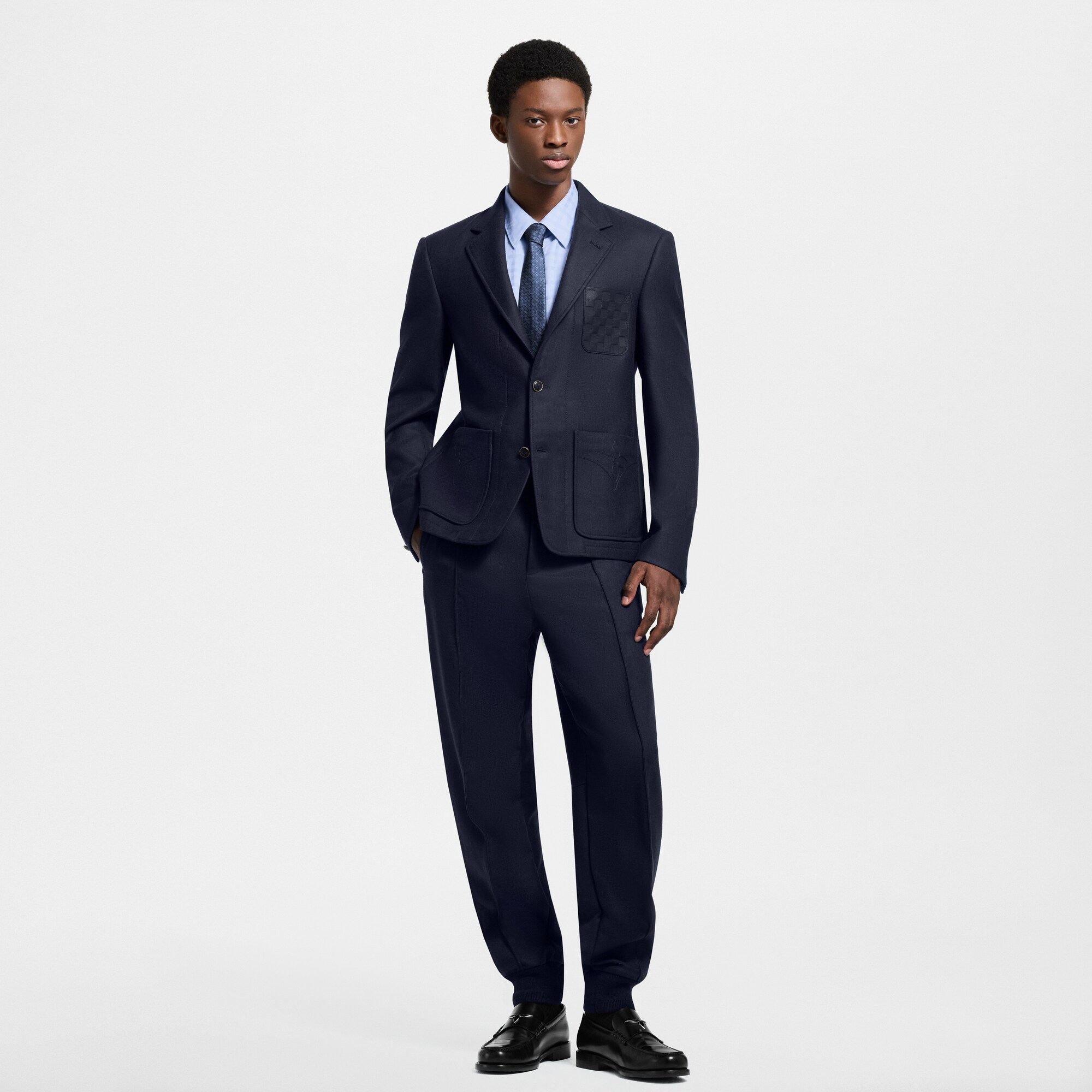 Pantaloni da jogging in misto lana e seta  Uomo Abbigliamento Pantaloni | LOUIS VUITTON (Zoom prodotto)