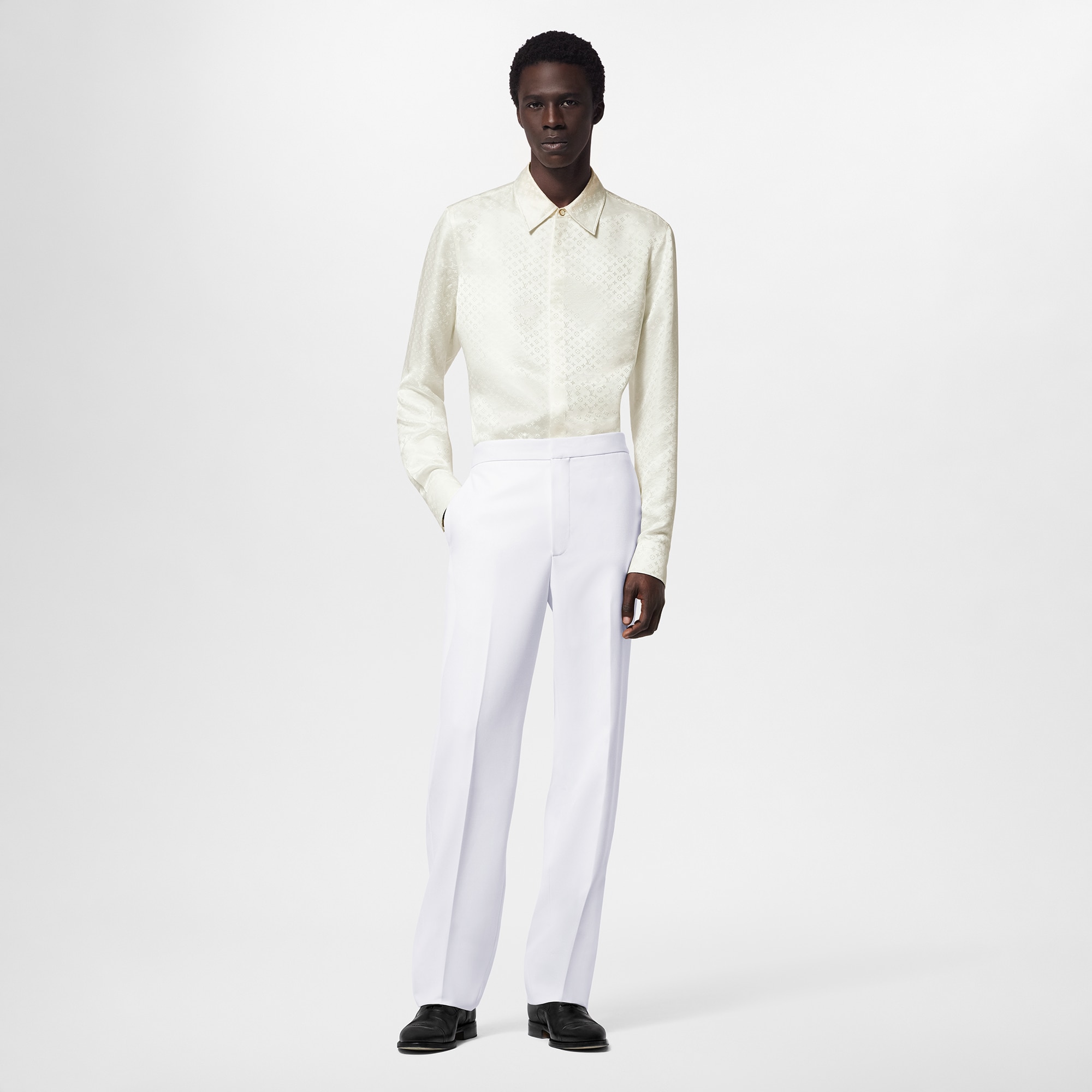 Pantaloni da sera in misto lana  Uomo Abbigliamento Pantaloni | LOUIS VUITTON (Zoom prodotto)