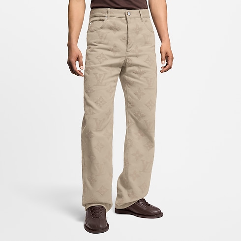 Pantaloni da skate con motivo Monogram ricamato Uomo Abbigliamento Collezione Denim | LOUIS VUITTON (Zoom prodotto)