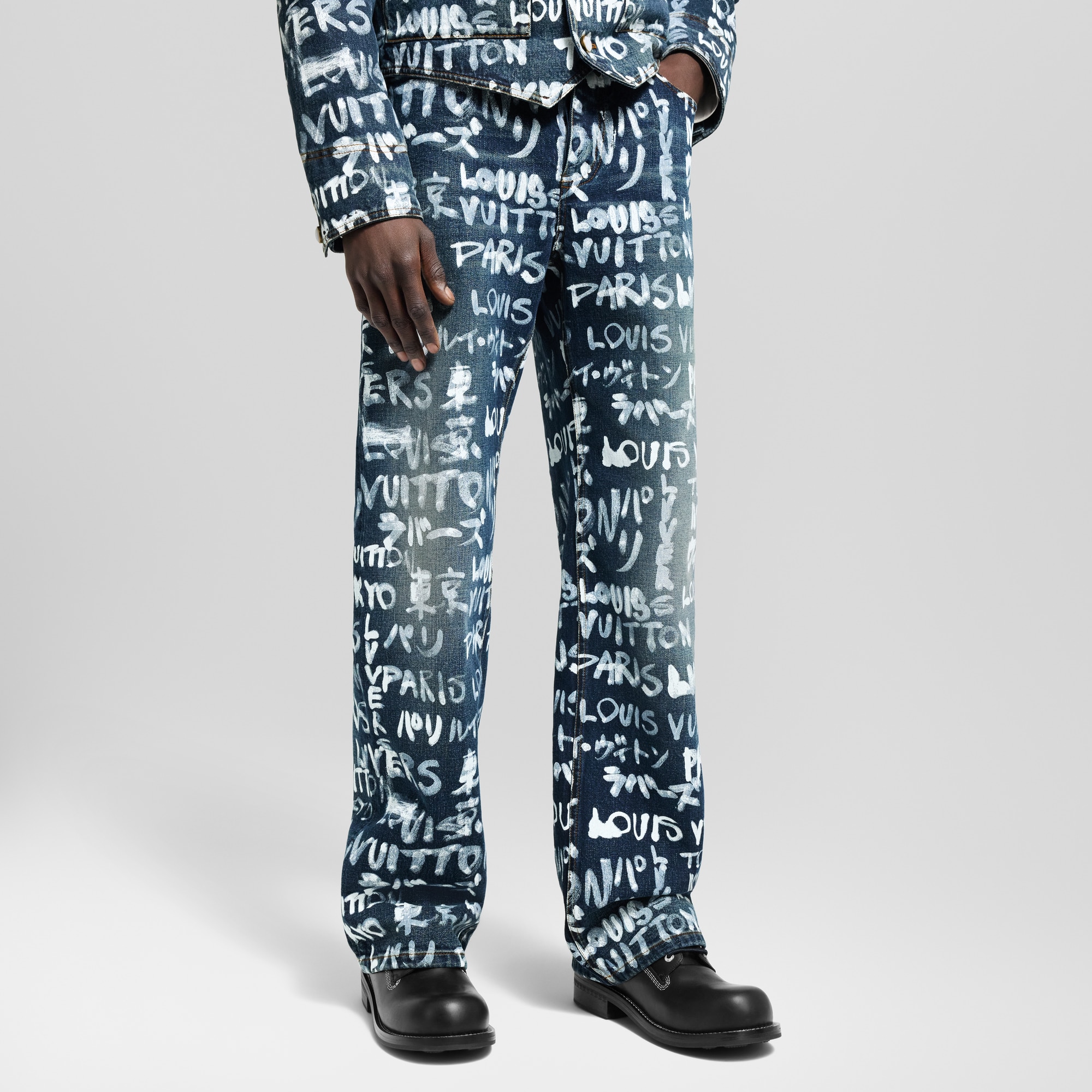 Pantaloni da skate in denim  Uomo Abbigliamento Collezione Denim | LOUIS VUITTON (Zoom prodotto)
