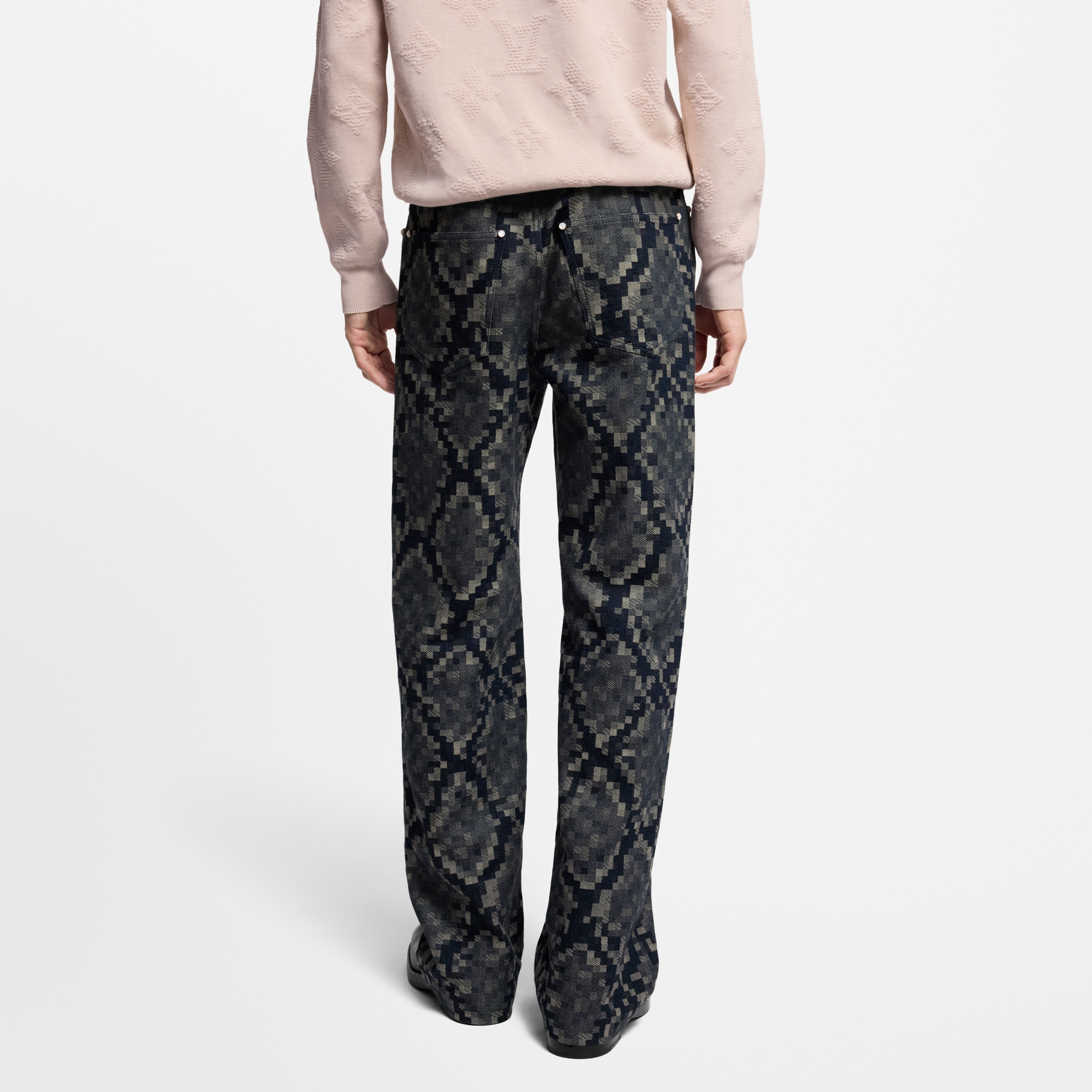 Pantaloni da skate in denim con motivo grafico  Uomo Abbigliamento Collezione Denim | LOUIS VUITTON (Zoom prodotto)