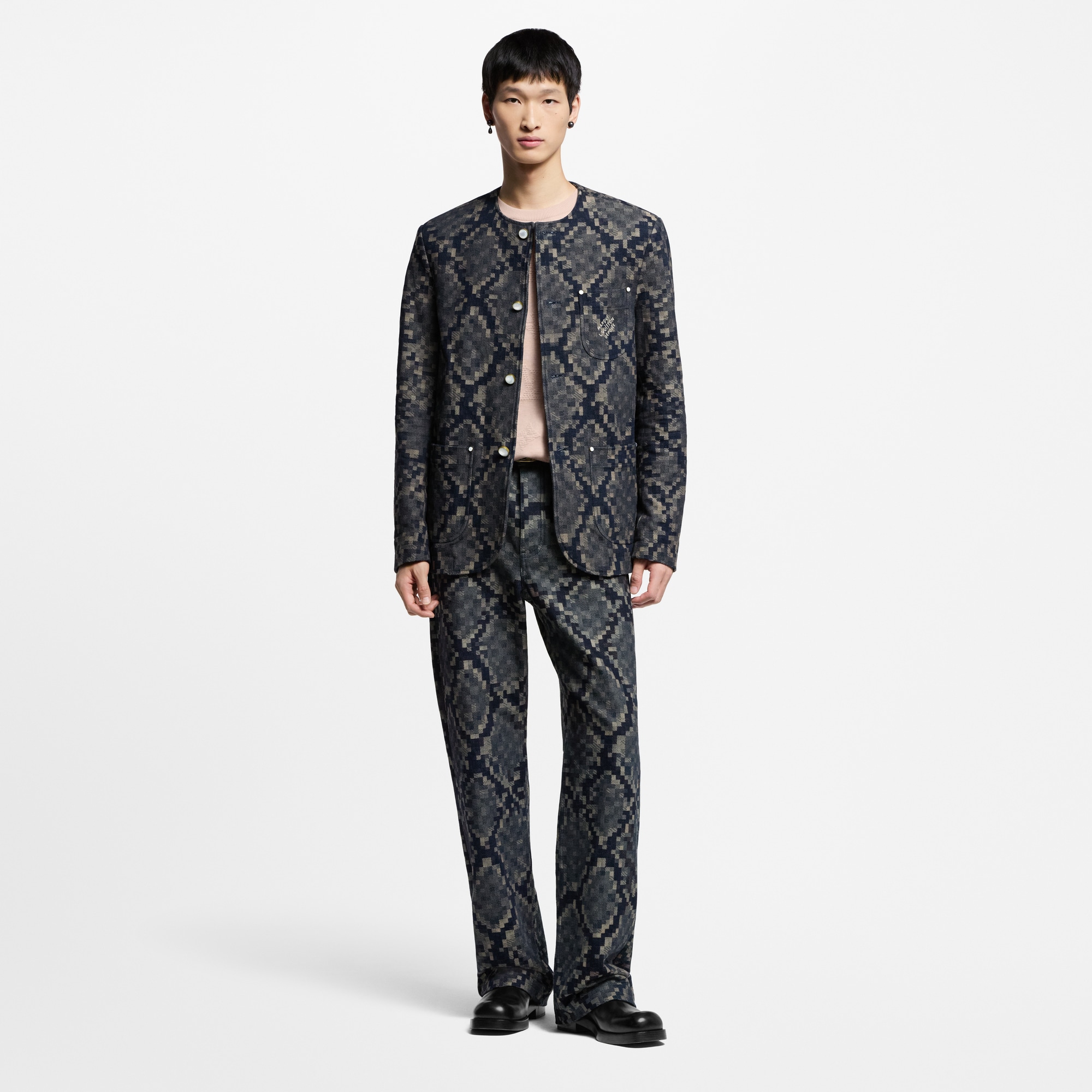 Pantaloni da skate in denim con motivo grafico  Uomo Abbigliamento Collezione Denim | LOUIS VUITTON (Zoom prodotto)