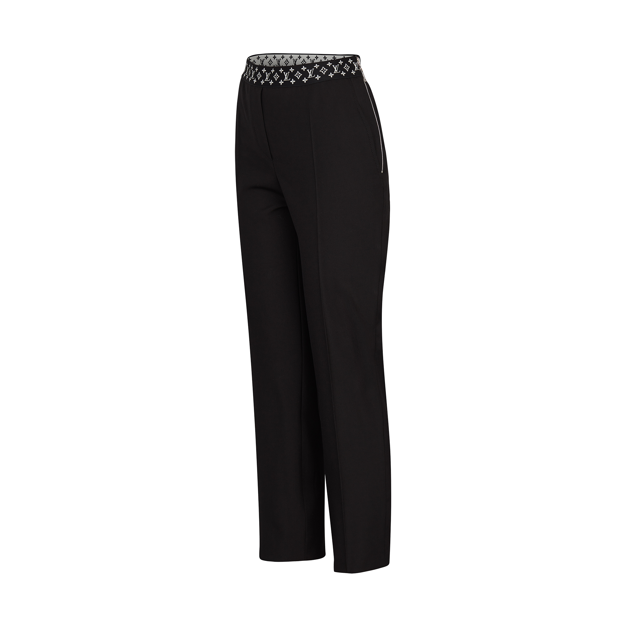 Pantaloni dritti con fascia elastica con motivo Monogram  Donna Abbigliamento Pantaloni | LOUIS VUITTON (Zoom prodotto)