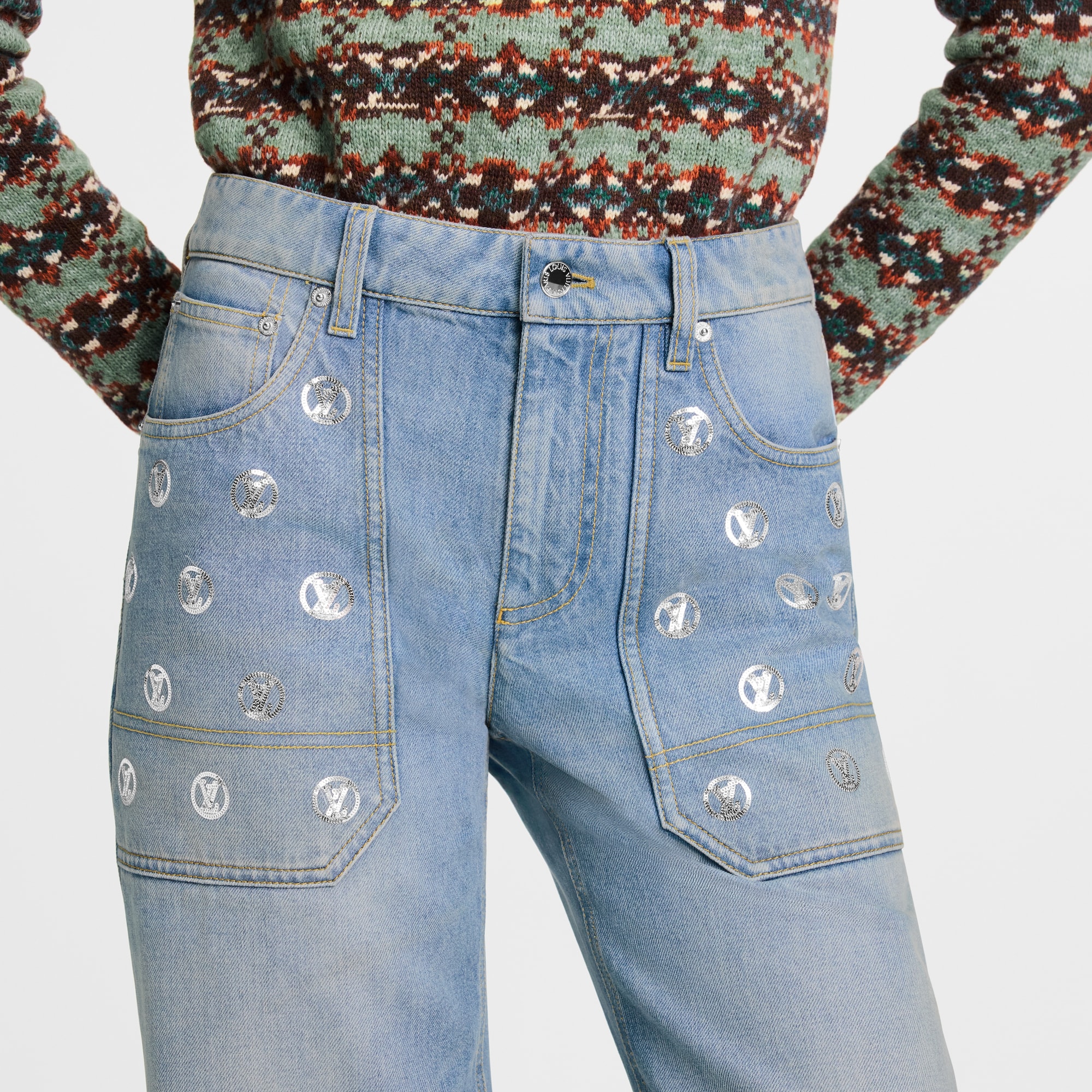 Pantaloni in denim  Donna Abbigliamento Pantaloni | LOUIS VUITTON (Zoom prodotto)