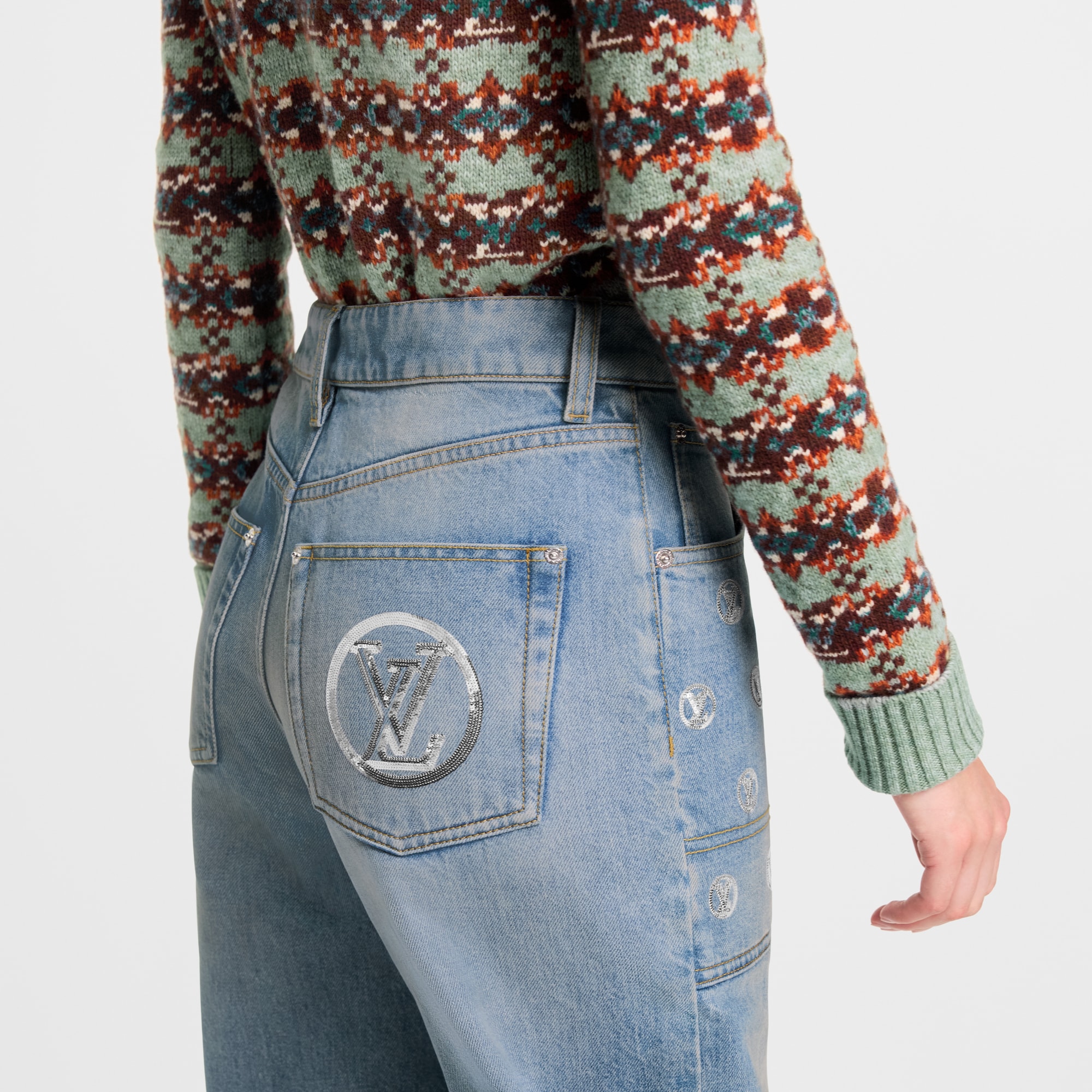 Pantaloni in denim  Donna Abbigliamento Pantaloni | LOUIS VUITTON (Zoom prodotto)
