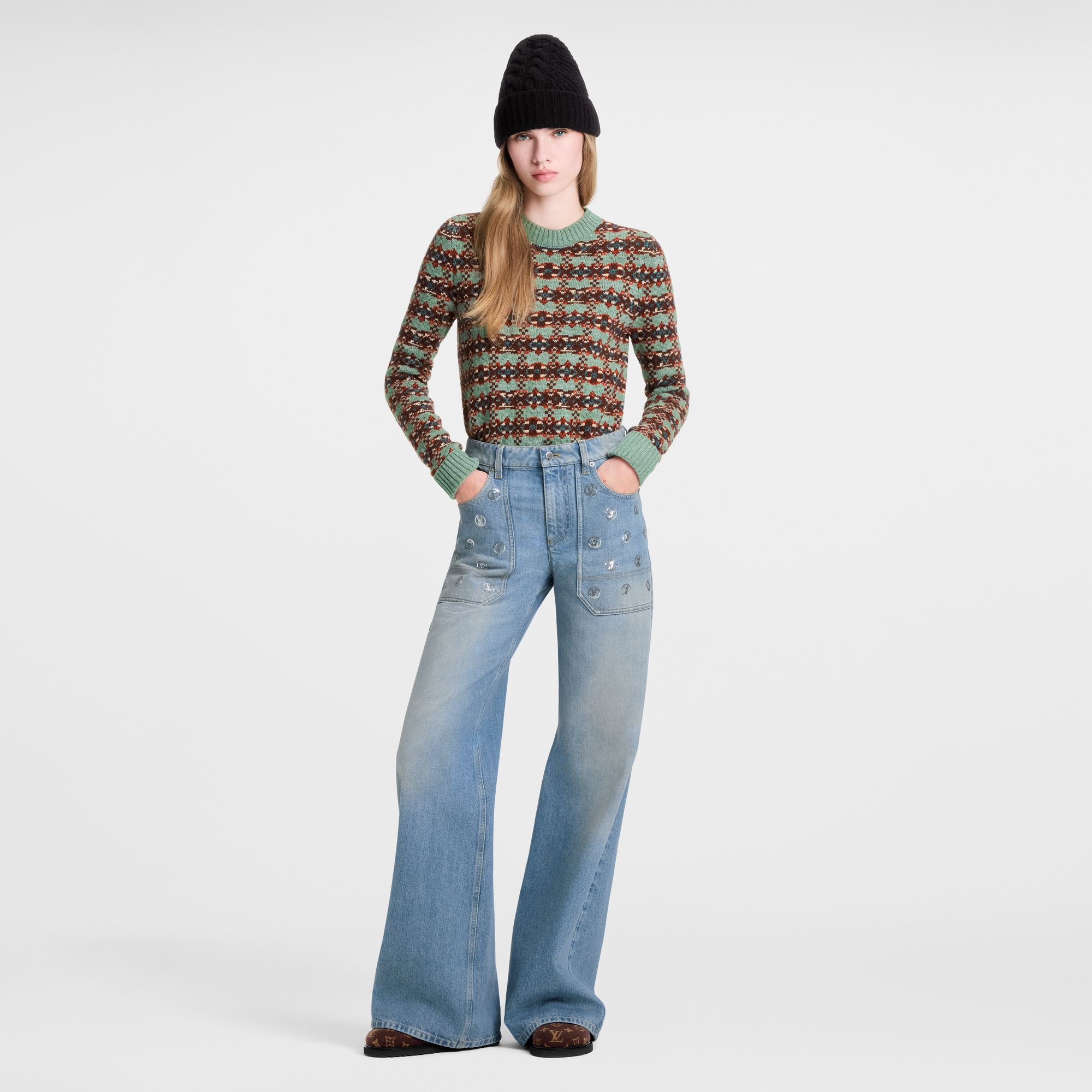 Pantaloni in denim  Donna Abbigliamento Pantaloni | LOUIS VUITTON (Zoom prodotto)