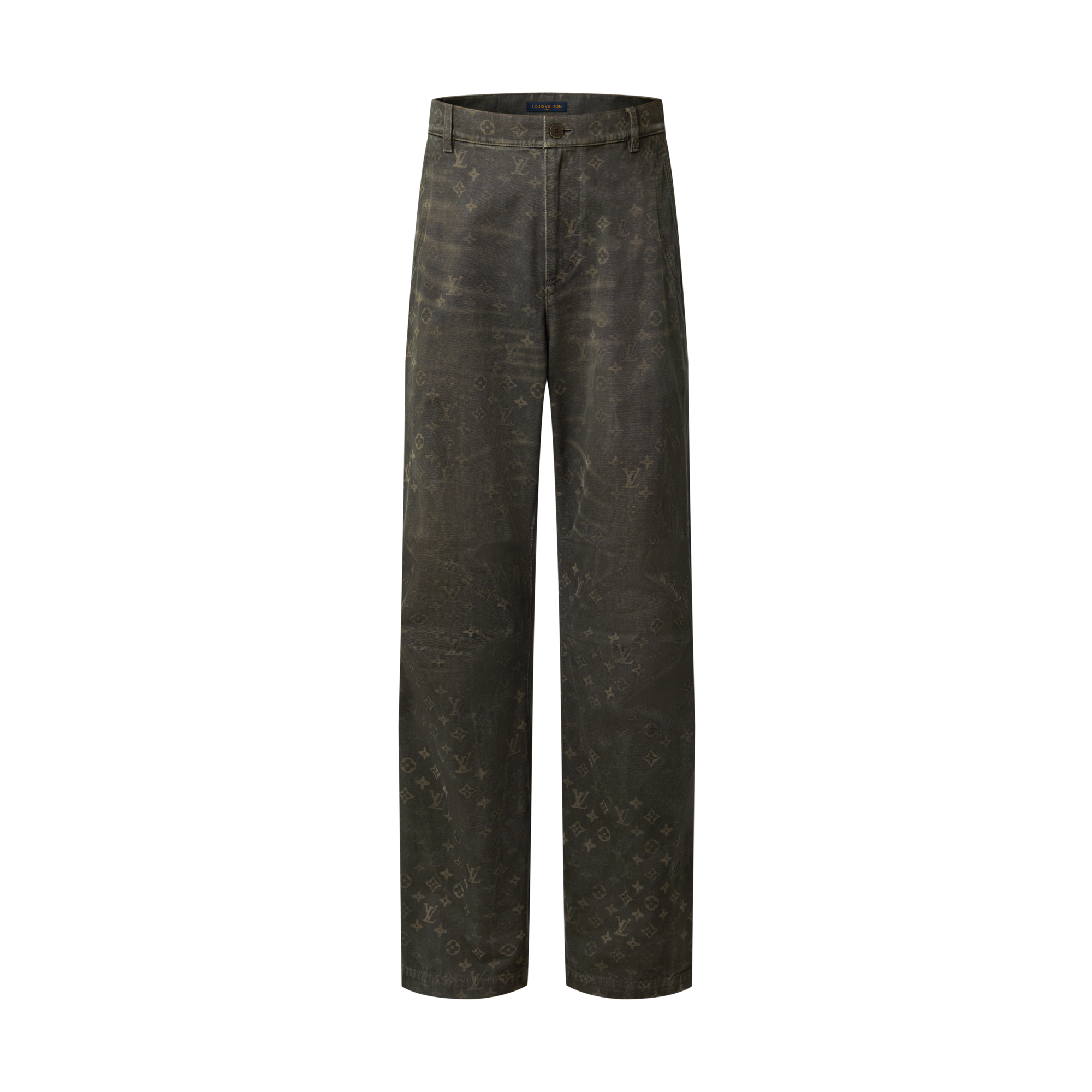 Pantaloni in denim cerato con  motivo Monogram  Uomo Abbigliamento Collezione Denim | LOUIS VUITTON (Zoom prodotto)