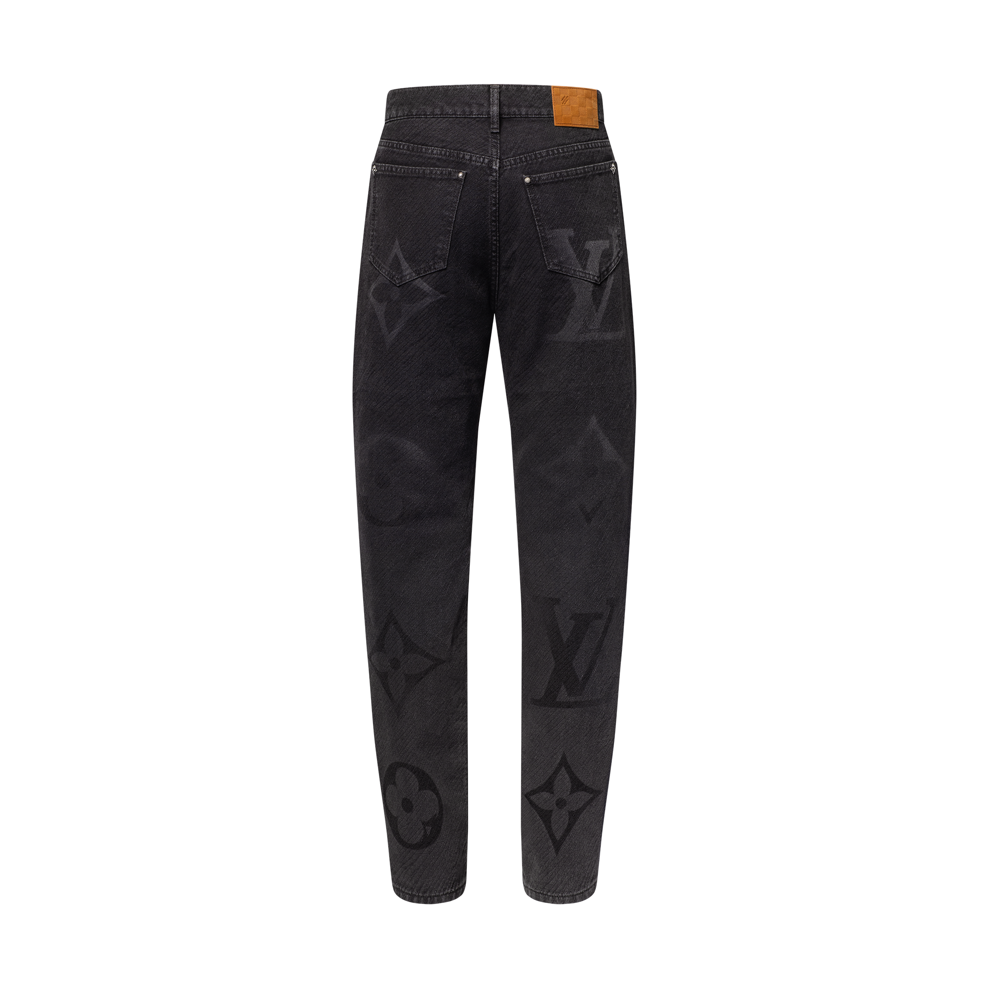Pantaloni in denim con motivo Monogram  Uomo Abbigliamento Collezione Denim | LOUIS VUITTON (Zoom prodotto)