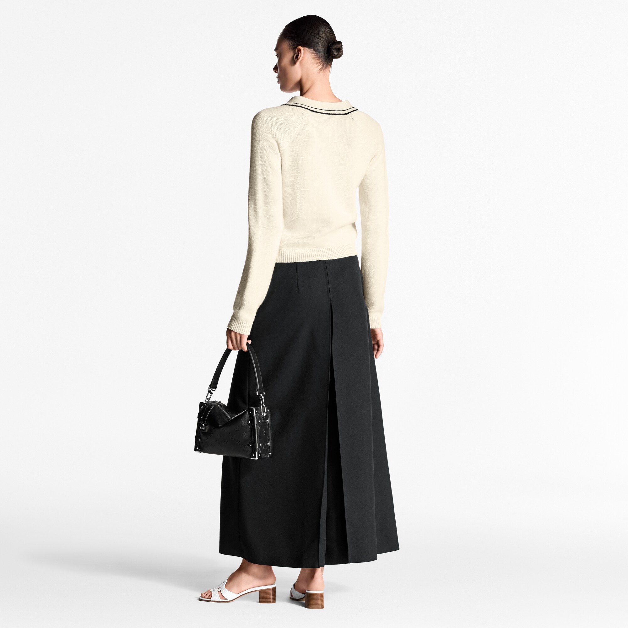Pantaloni in gabardine con pieghe  Donna Abbigliamento Pantaloni | LOUIS VUITTON (Zoom prodotto)