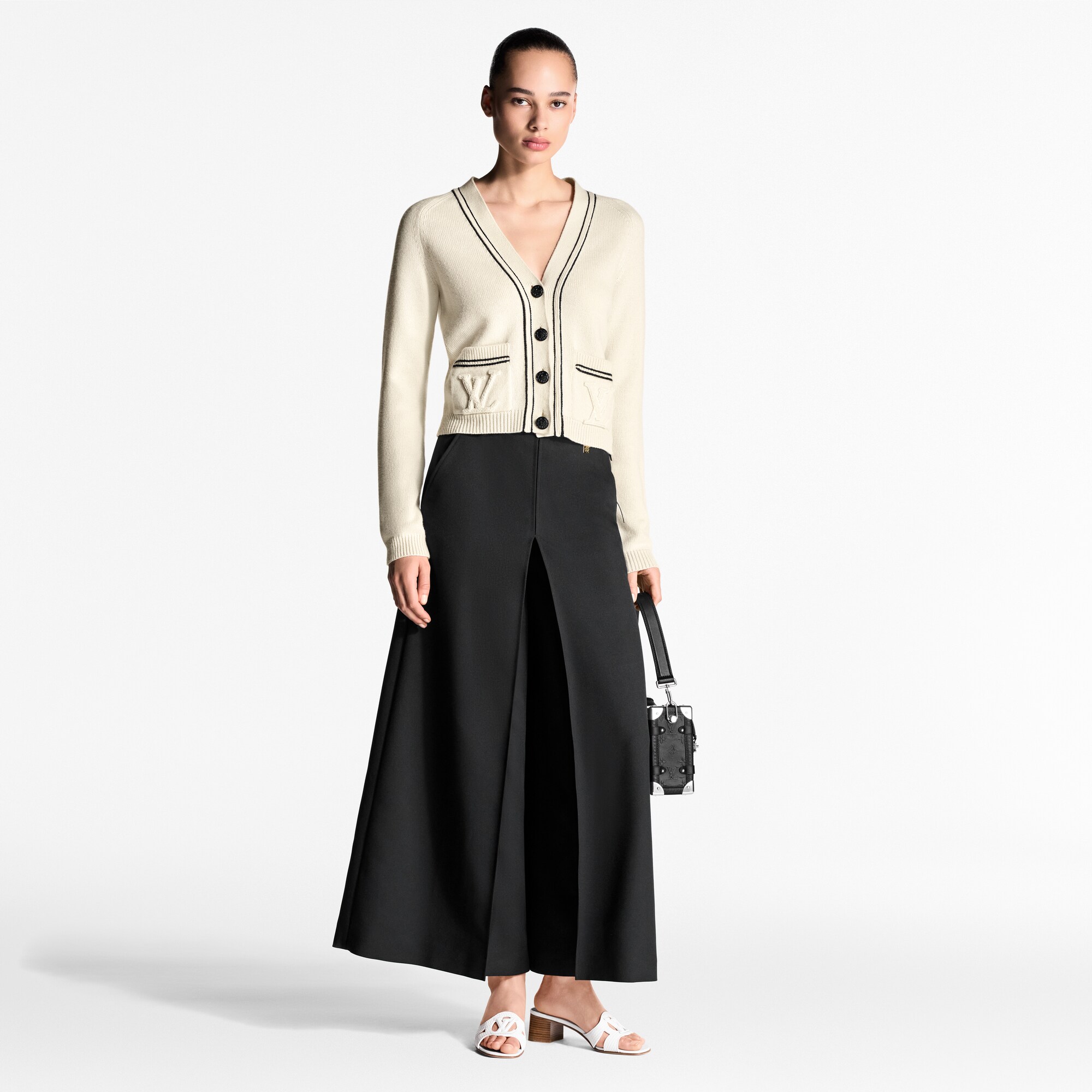 Pantaloni in gabardine con pieghe  Donna Abbigliamento Pantaloni | LOUIS VUITTON (Zoom prodotto)
