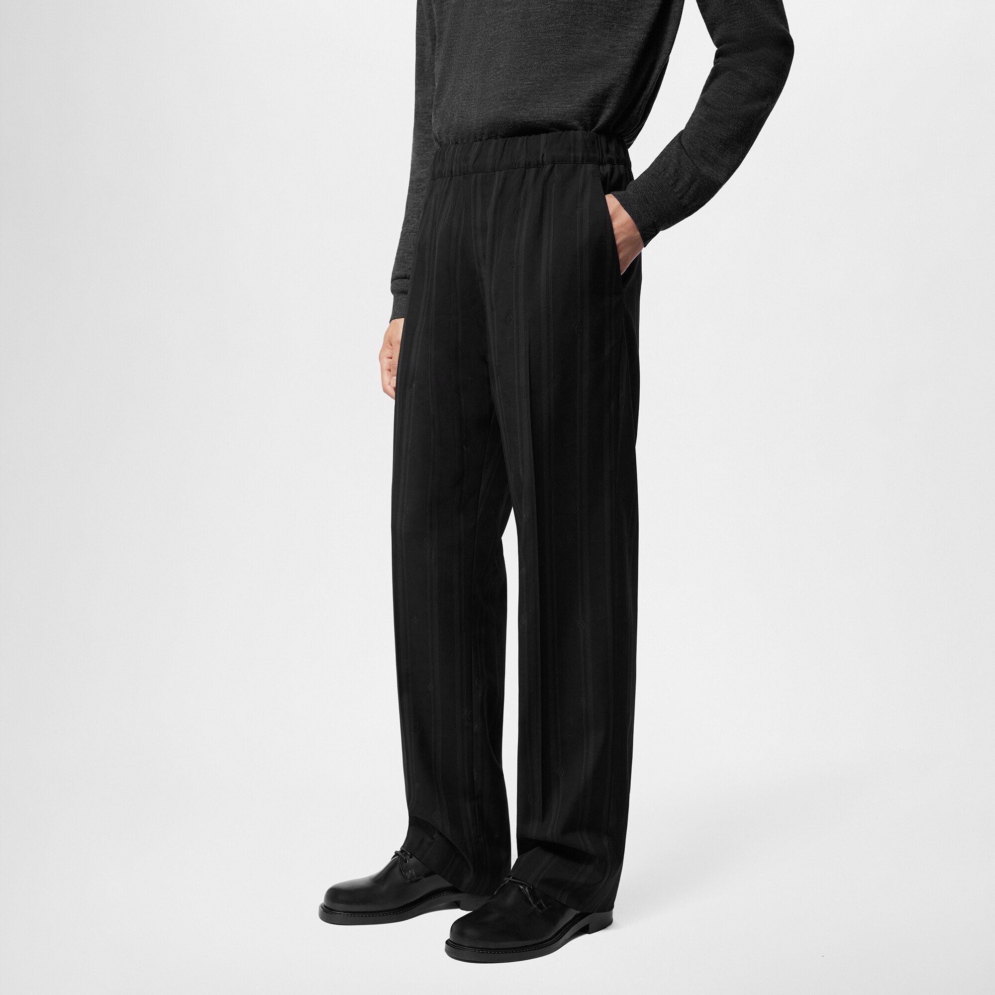 Pantaloni in lana con coulisse  Uomo Abbigliamento Pantaloni | LOUIS VUITTON (Zoom prodotto)