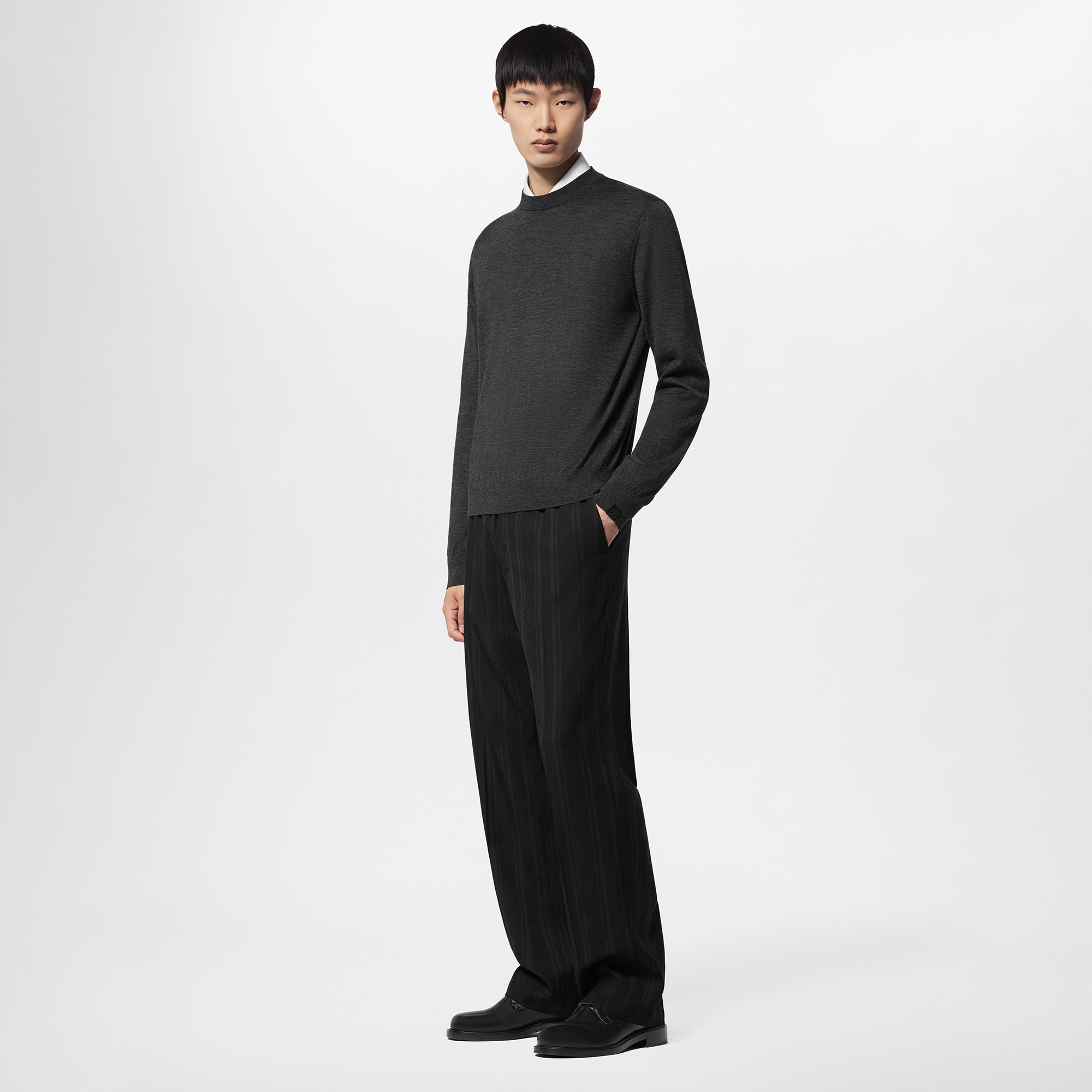 Pantaloni in lana con coulisse  Uomo Abbigliamento Pantaloni | LOUIS VUITTON (Zoom prodotto)