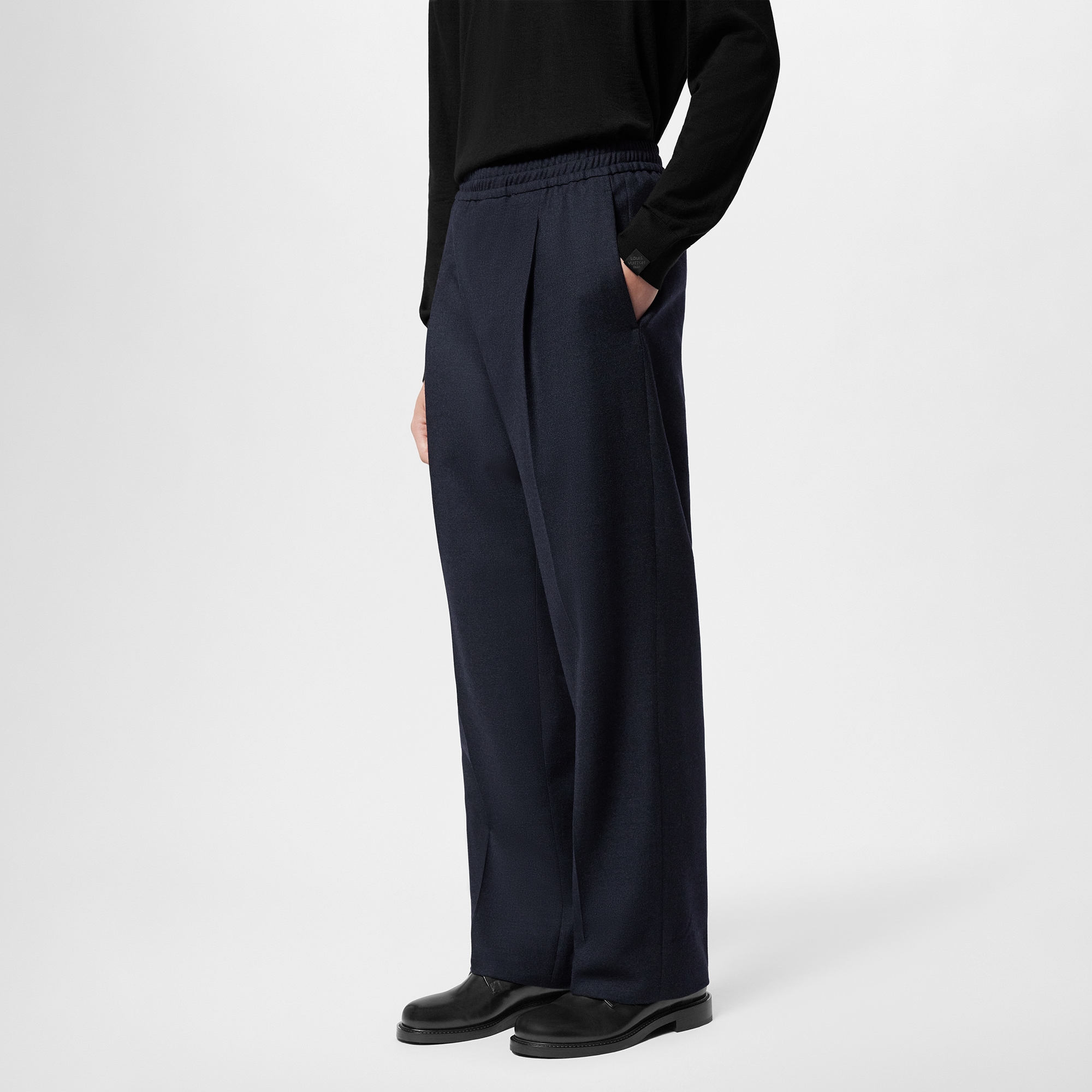 Pantaloni in misto lana con coulisse  Uomo Abbigliamento Pantaloni | LOUIS VUITTON (Zoom prodotto)