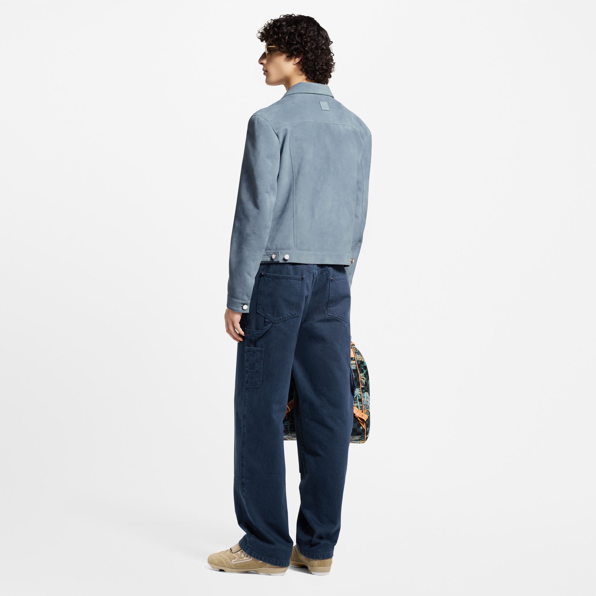 Pantaloni in stile workwear in denim tinto in capo  Uomo Abbigliamento Collezione Denim | LOUIS VUITTON (Zoom prodotto)