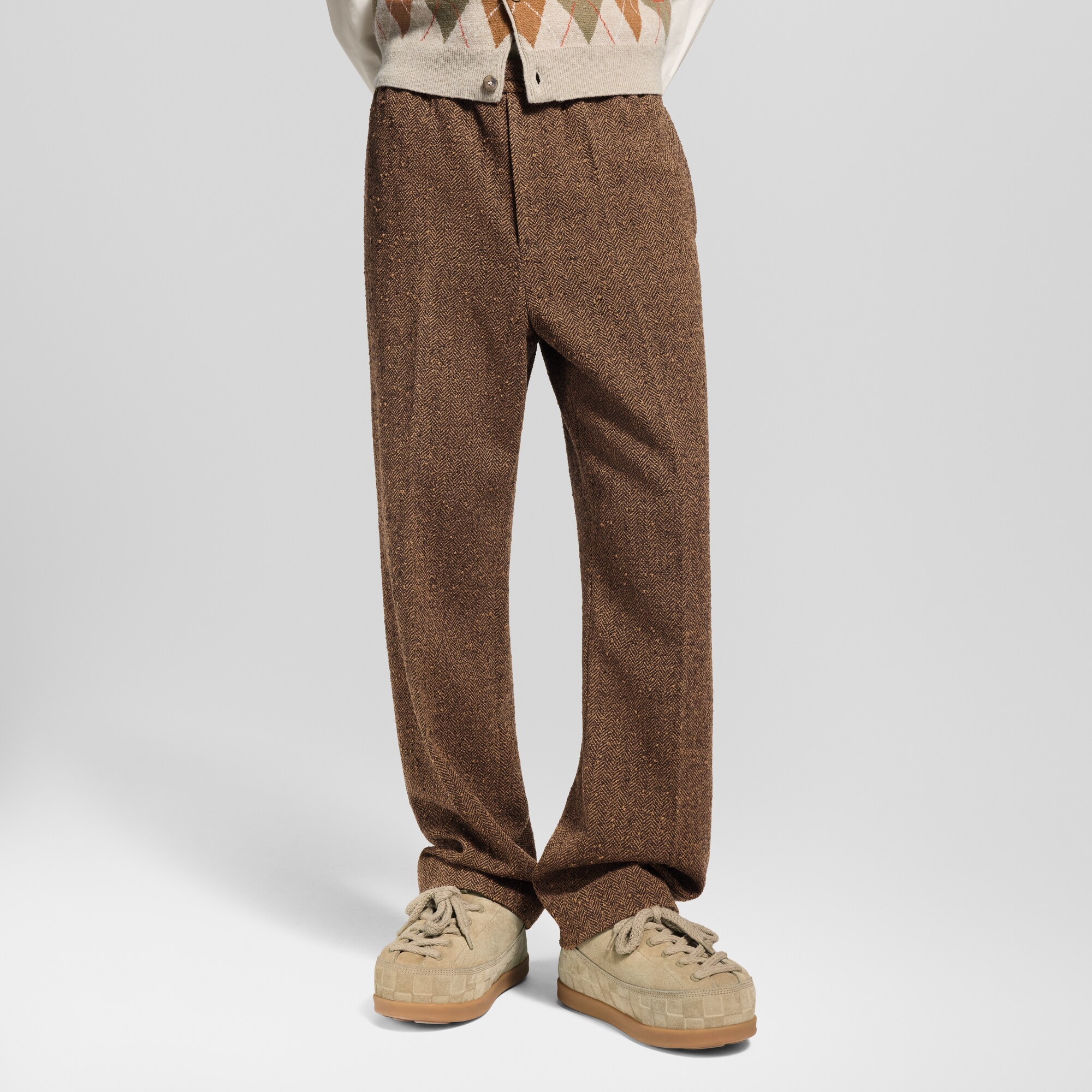 Pantaloni in tweed con coulisse  Uomo Abbigliamento Pantaloni | LOUIS VUITTON (Zoom prodotto)