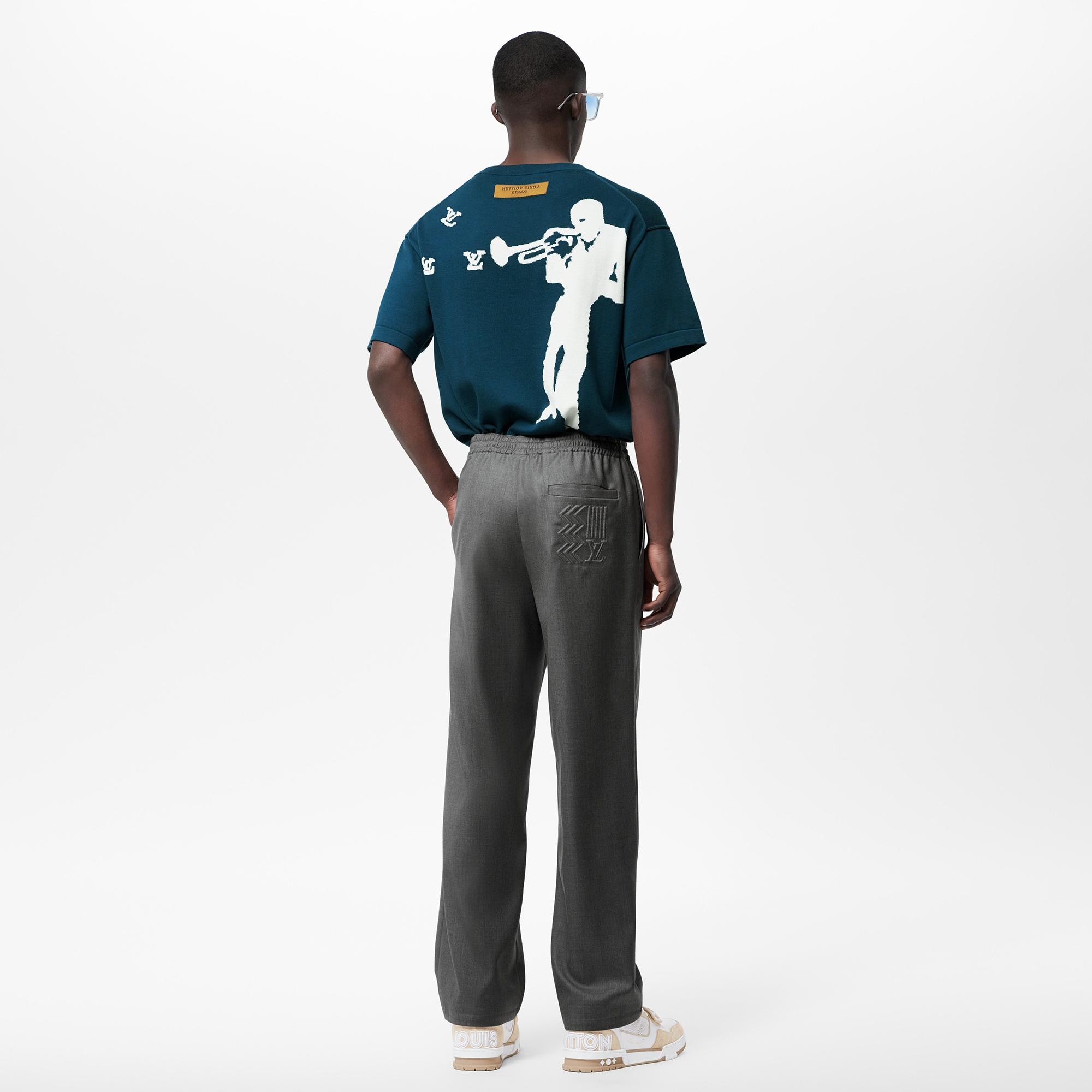Pantaloni morbidi con motivo impresso Karakoram  Uomo Discontinued Product Obs 10 | LOUIS VUITTON (Zoom prodotto)