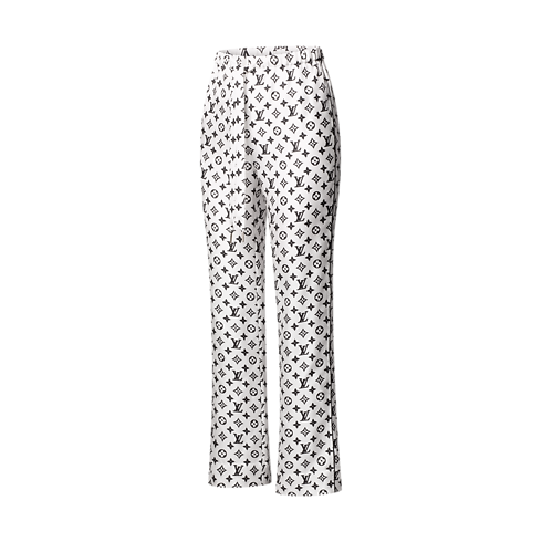Pantaloni morbidi con motivo Monogram Donna Abbigliamento Pantaloni | LOUIS VUITTON (Zoom prodotto)