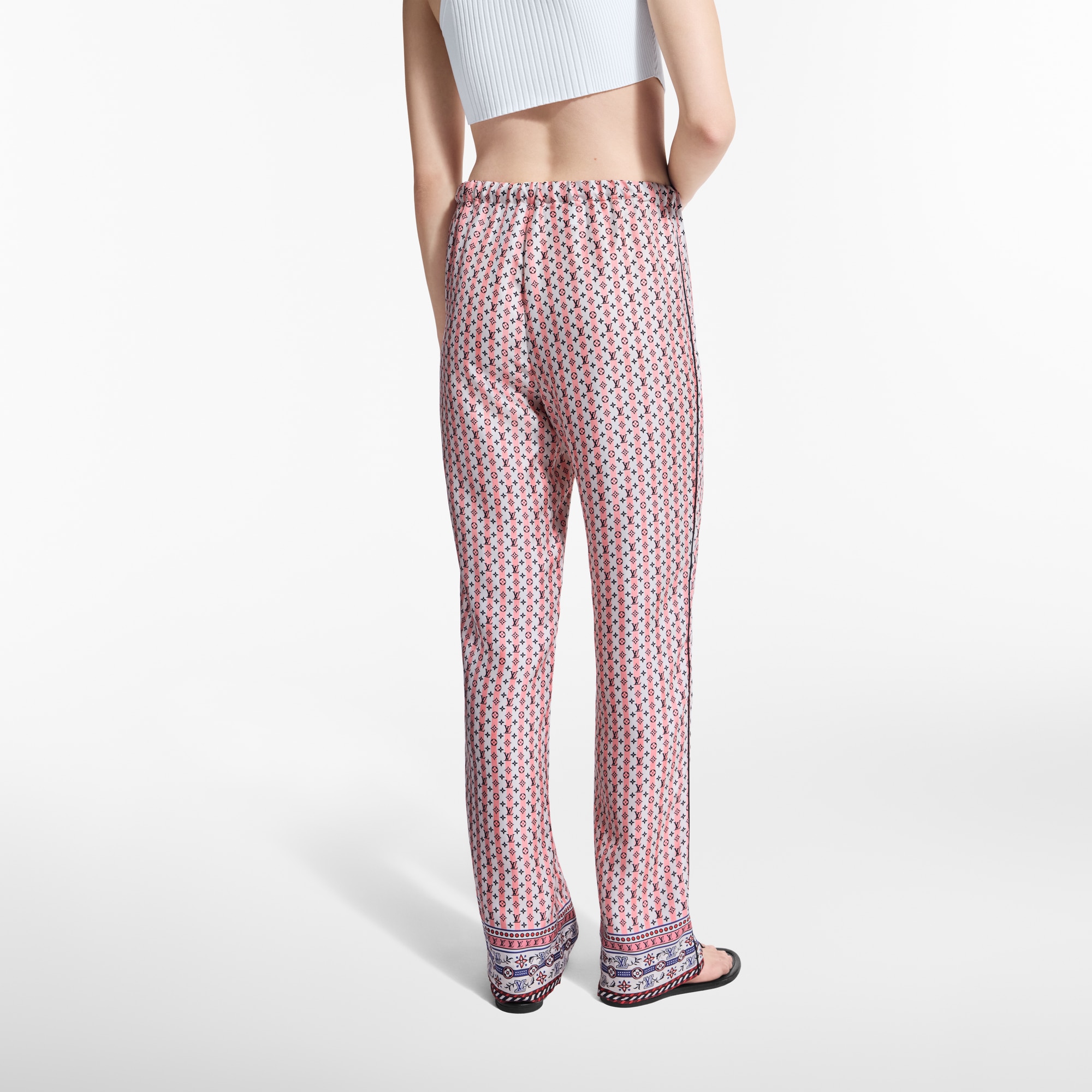 Pantaloni morbidi con stampa Scarf  Donna Abbigliamento Pantaloni | LOUIS VUITTON (Zoom prodotto)