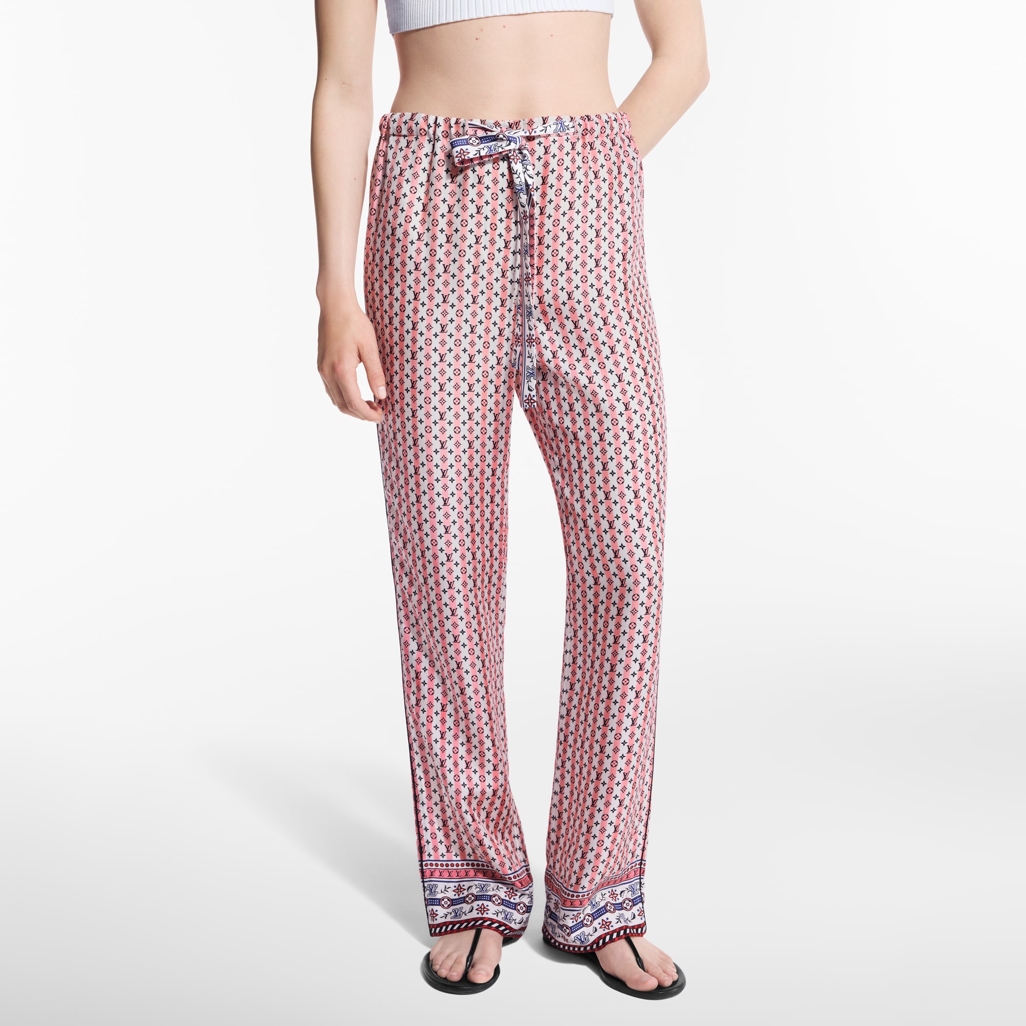 Pantaloni morbidi con stampa Scarf  Donna Abbigliamento Pantaloni | LOUIS VUITTON (Zoom prodotto)