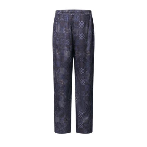 Pantaloni morbidi in misto seta con motivo Damier Uomo Abbigliamento Tutti i Capi di Abbigliamento | LOUIS VUITTON (Zoom prodotto)