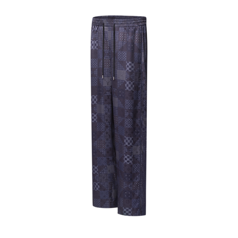Pantaloni morbidi in misto seta con motivo Damier Uomo Abbigliamento Tutti i Capi di Abbigliamento | LOUIS VUITTON (Zoom prodotto)