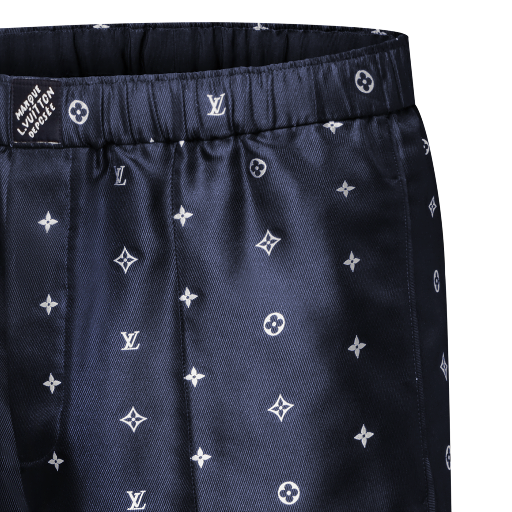 Pantaloni morbidi in seta con motivo Monogram  Uomo Abbigliamento Pantaloni | LOUIS VUITTON (Zoom prodotto)