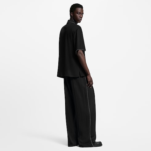 Pantaloni morbidi in seta con perline ricamate Uomo Abbigliamento Pantaloni | LOUIS VUITTON (Zoom prodotto)