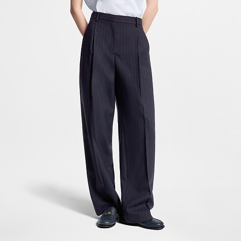 Pantaloni sartoriali con motivo gessato Donna Abbigliamento Pantaloni | LOUIS VUITTON (Zoom prodotto)