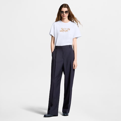 Pantaloni sartoriali con motivo gessato Donna Abbigliamento Pantaloni | LOUIS VUITTON (Zoom prodotto)